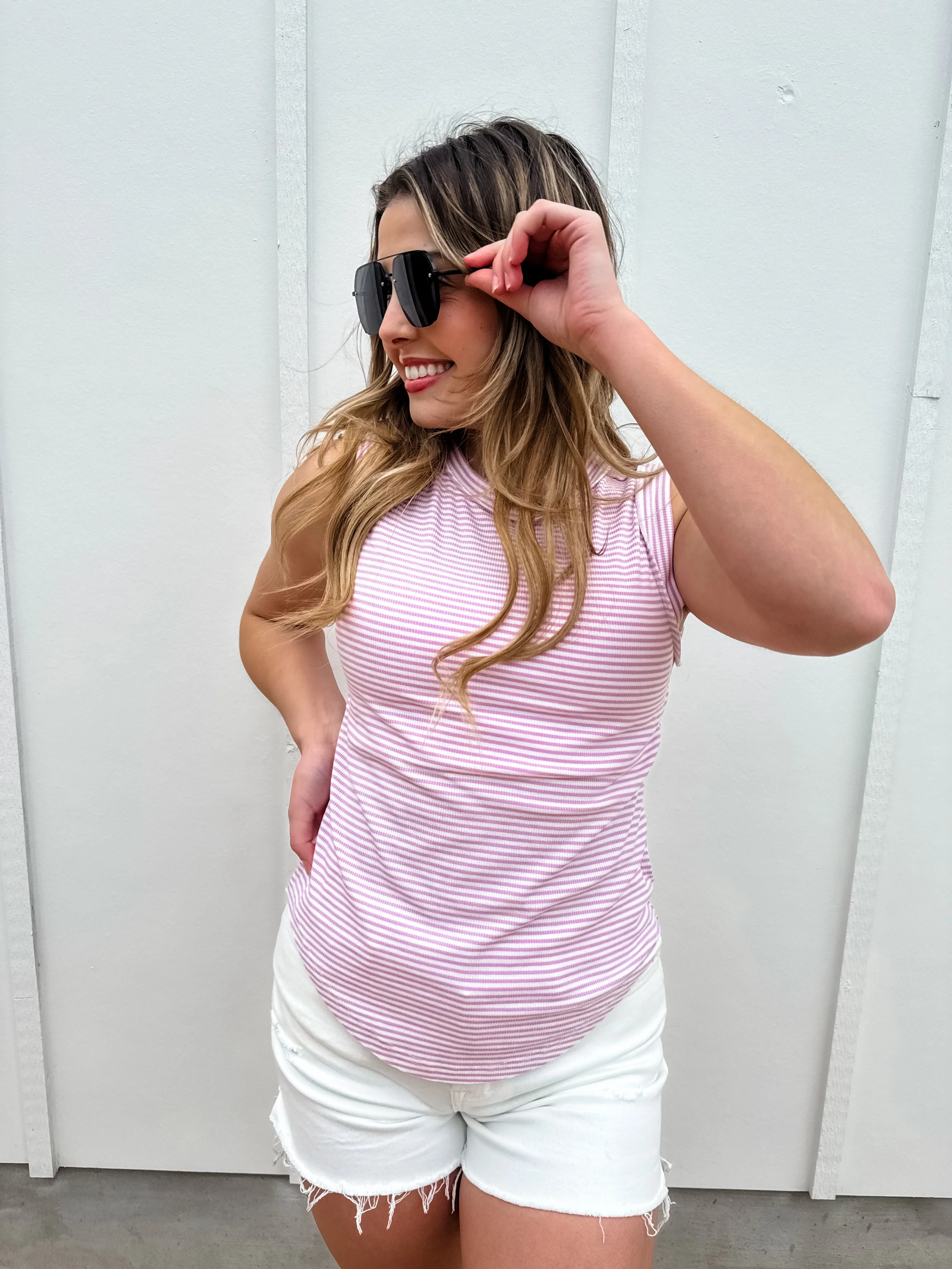 PREORDER: Summer Bianca Striped Ribbed Tank - Image 19