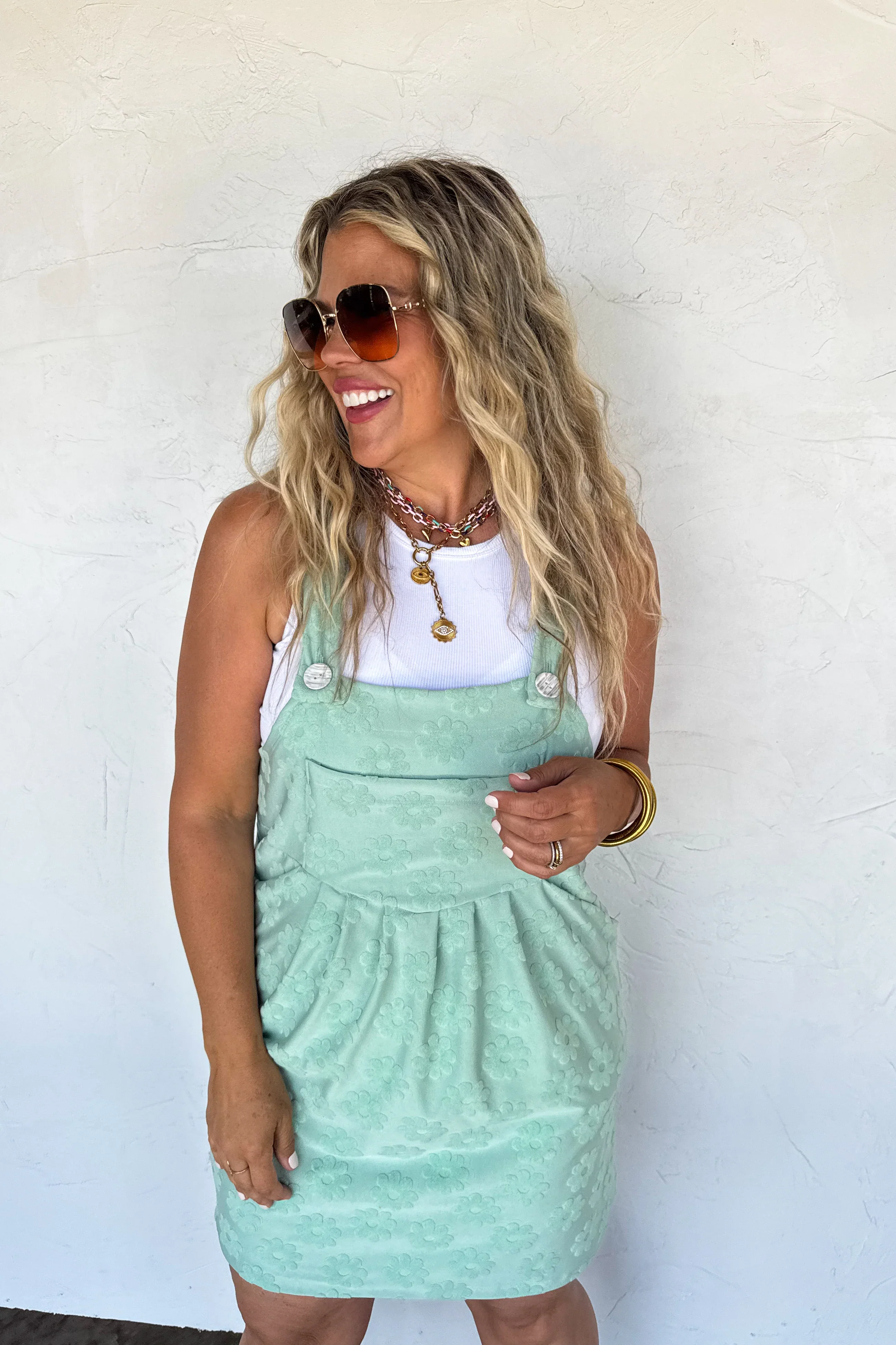 PREORDER: Sunshine & Daisies Overall Dress - **Limited Qtys** - Image 4