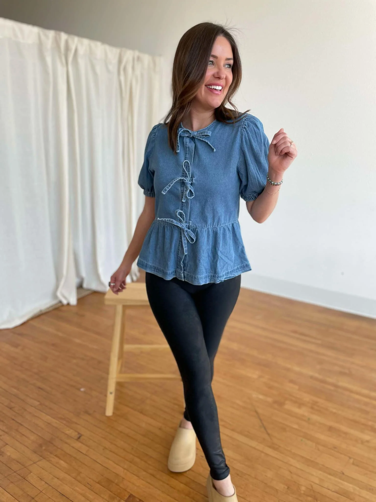 PREORDER: Sweet Escape Peplum Top - Image 3