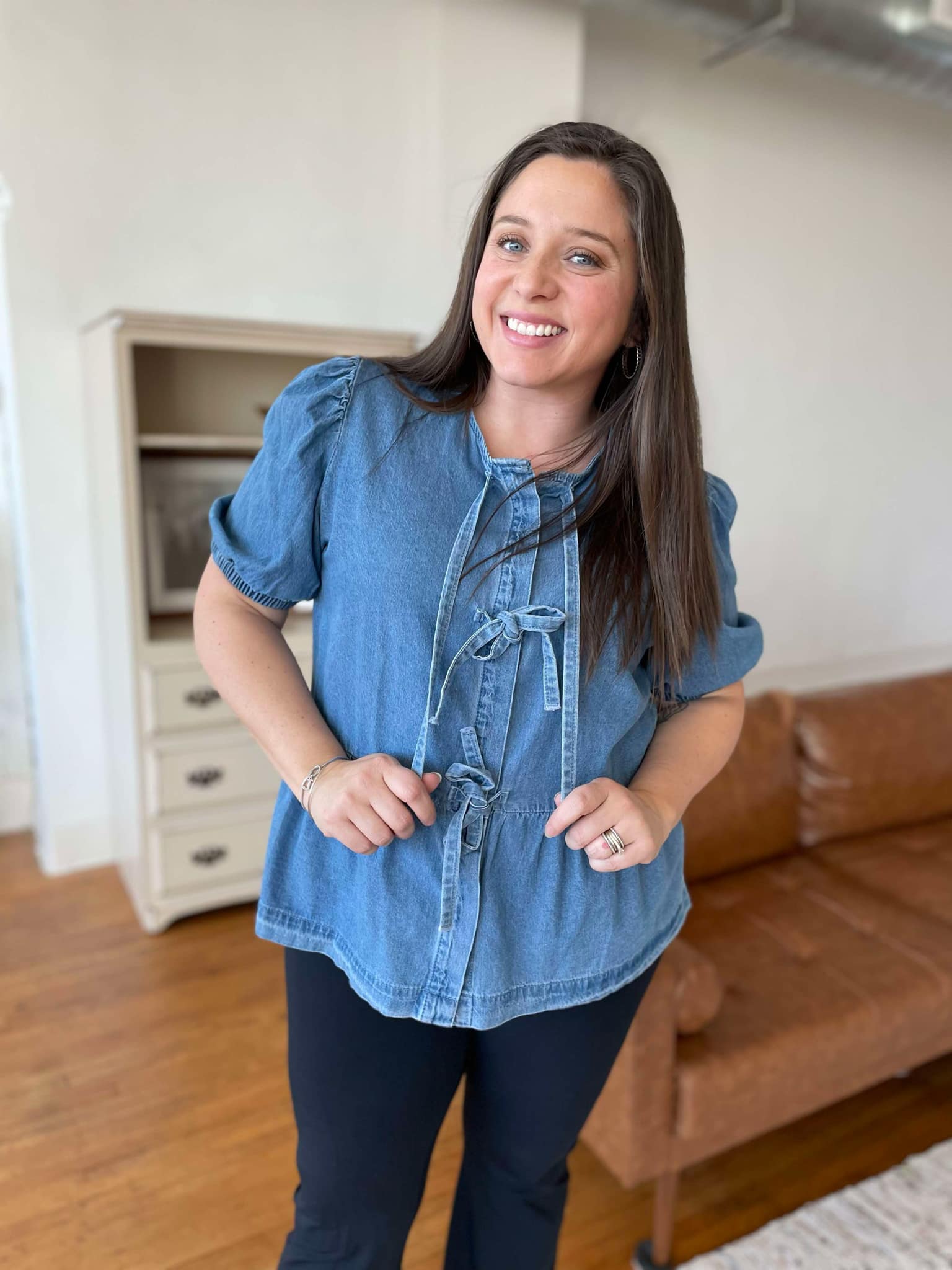PREORDER: Sweet Escape Peplum Top - Image 9