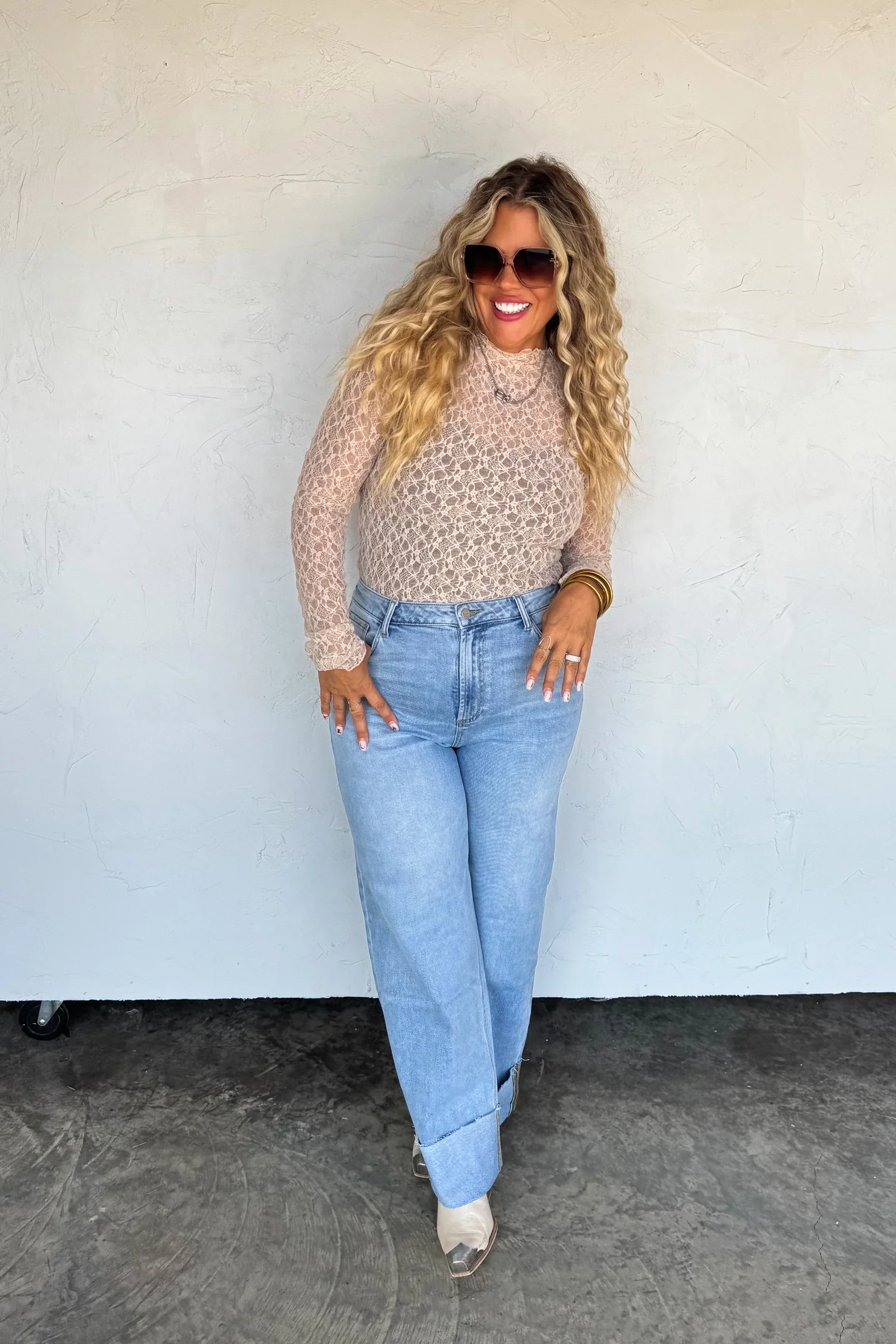 PREORDER: The Leni Wide Cuff Jean - Image 2