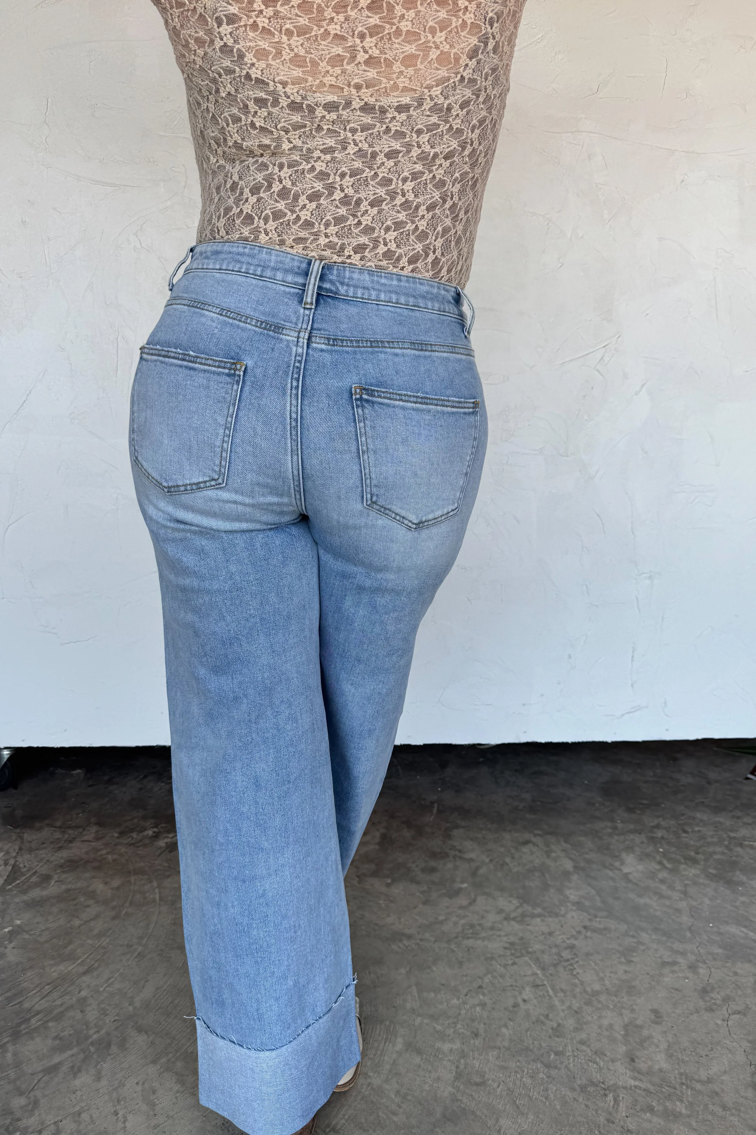 PREORDER: The Leni Wide Cuff Jean - Image 4
