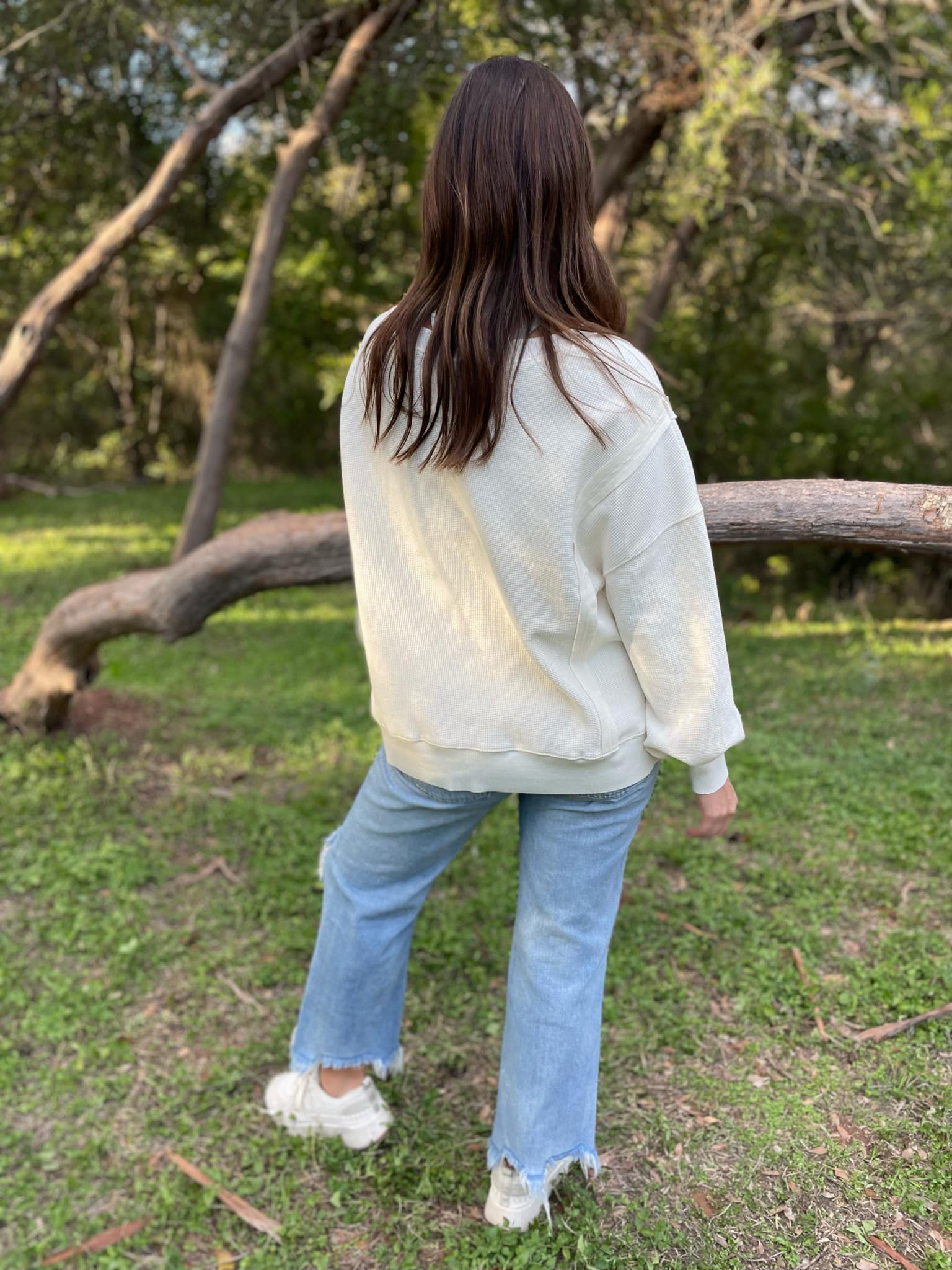 PREORDER: Thinking It Over Waffle Knit Pullover in Three Colors - Image 10