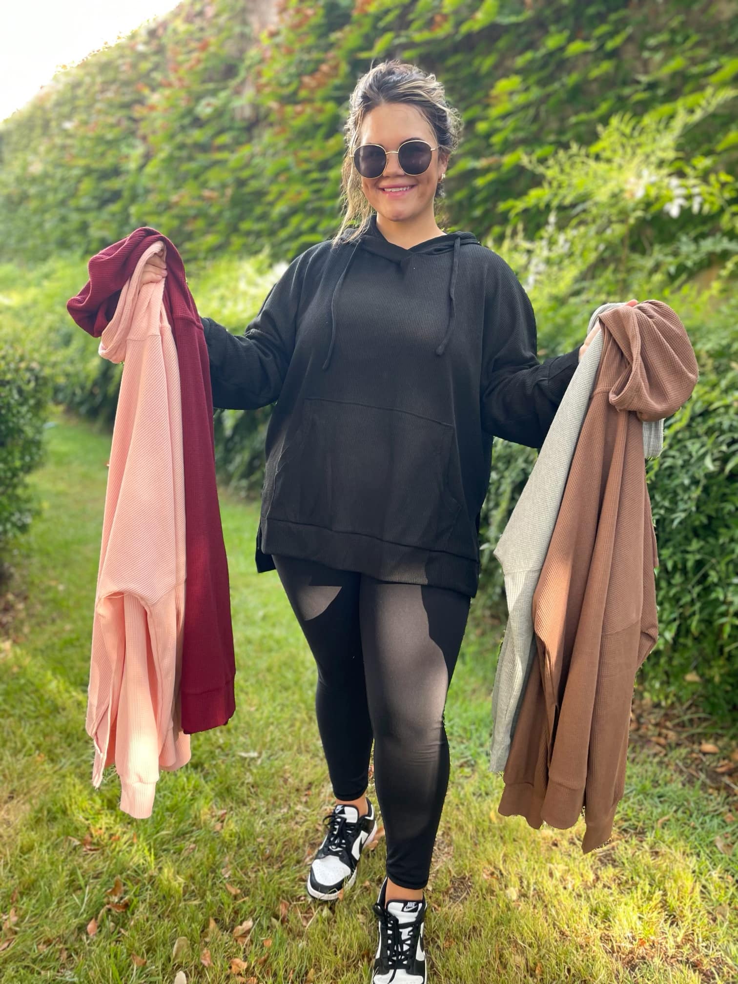 Best Selling Touch Of Fall Thermal Hoodie in Five Colors - RTS