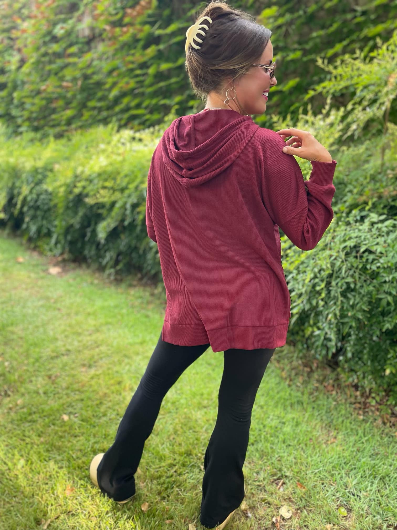 Best Selling Touch Of Fall Thermal Hoodie in Five Colors - RTS - Image 5