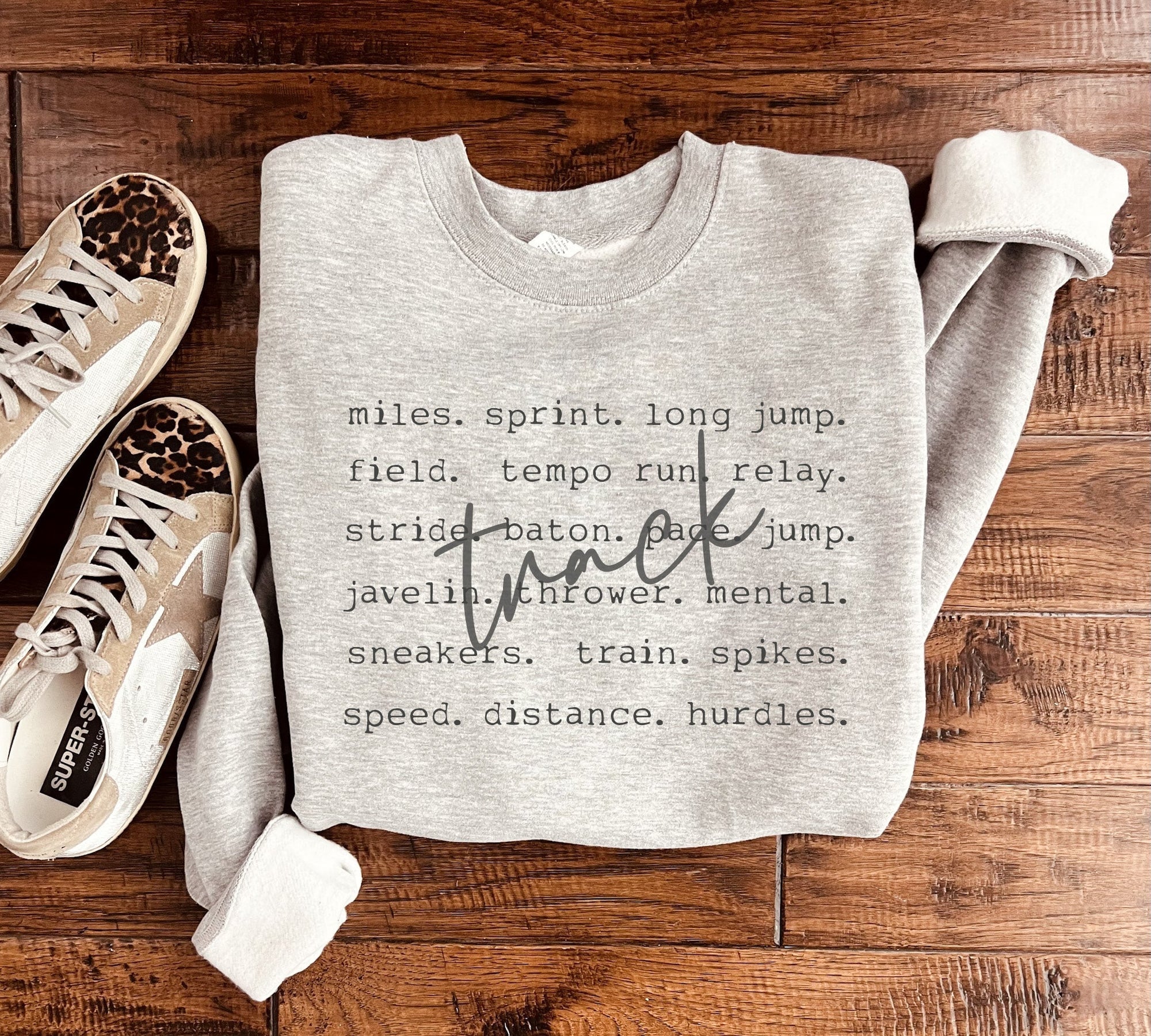 Track Words Sweatshirt in Two Colors _ RTS - Image 2