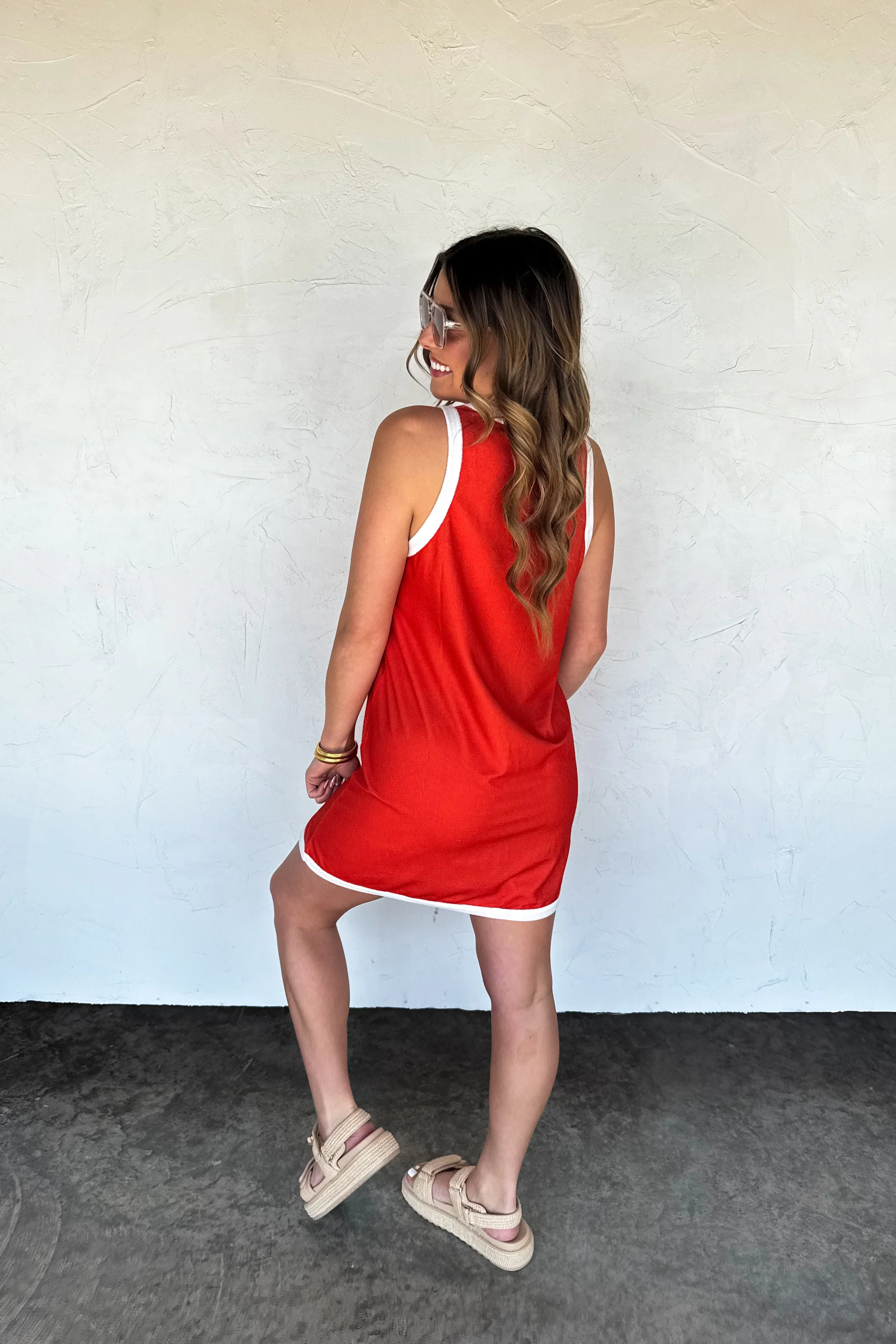 PREORDER: Tropic Like It's Hot Terry Dress - Image 9
