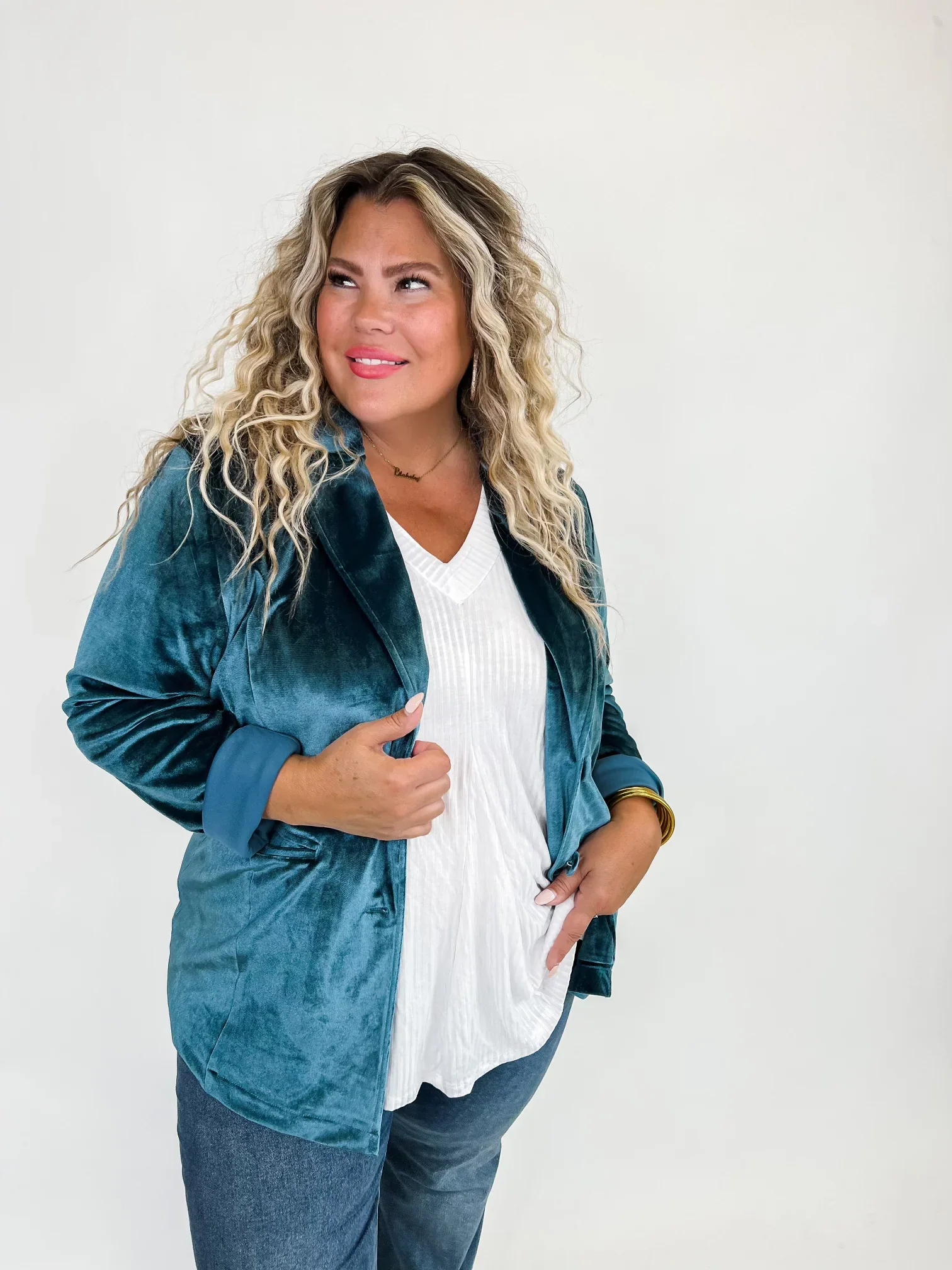 Velvet Blazer in Three Colors - RTS - Image 3