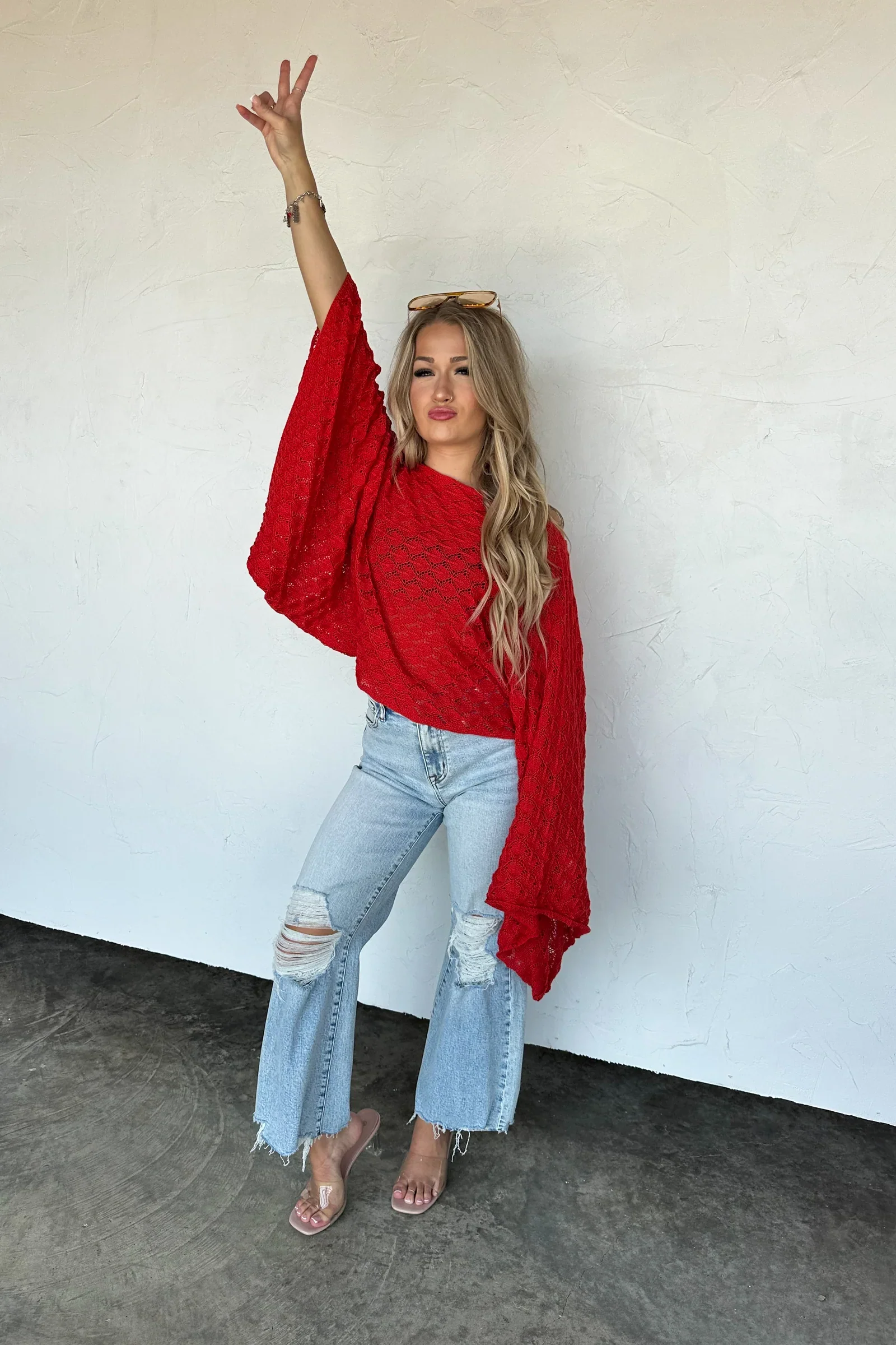 PREORDER: Winter Free Spirit Bell Sleeve Top - Image 6