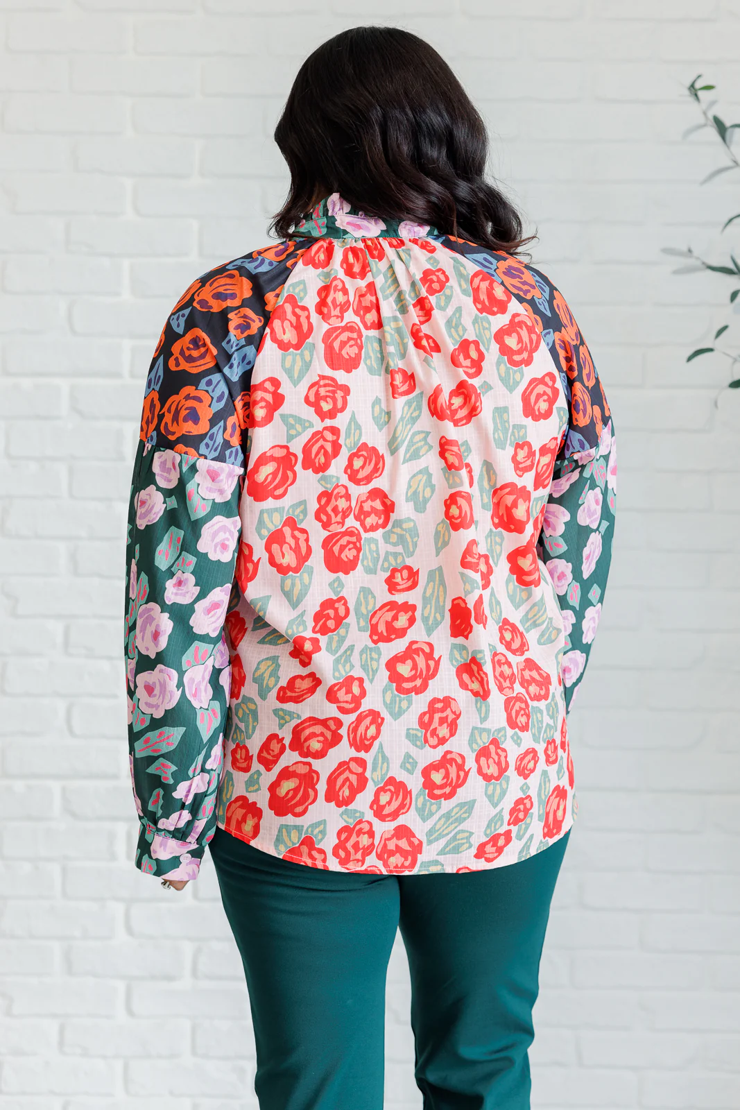 Presupposed Ideas Mixed Print Button Up Blouse - 9/2/2025 - Image 10