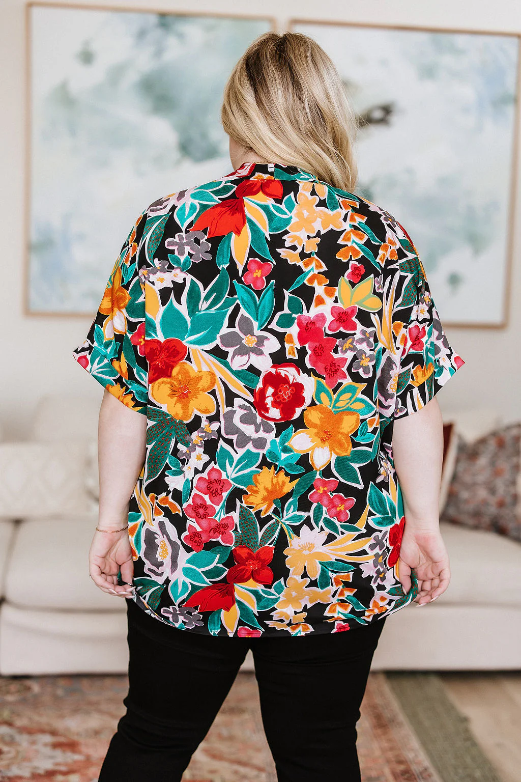 Pretty in Paradise Floral Blouse - 6/9/2023 - Image 7