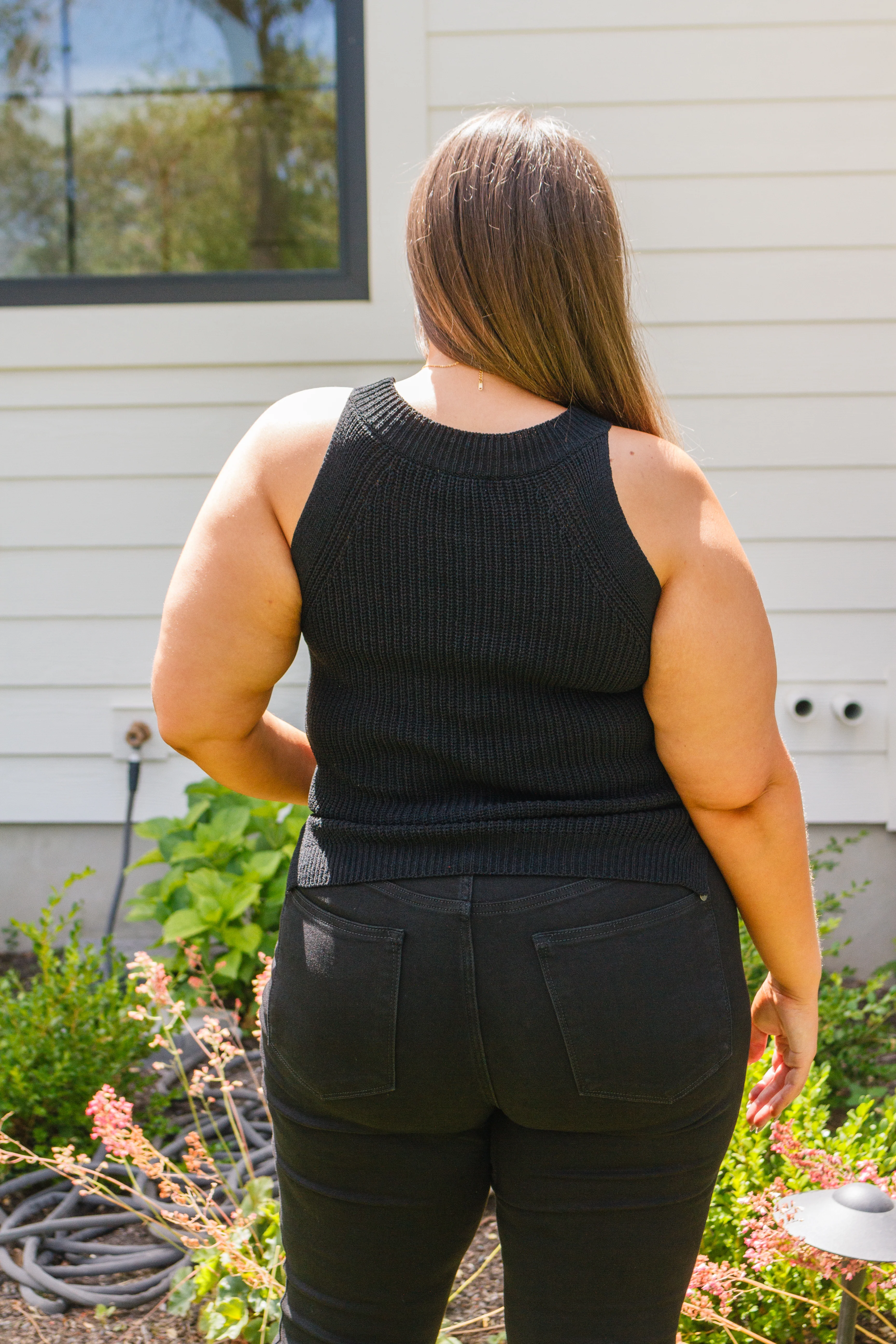 Previous Engagement Halter Neck Sweater Tank in Black - 8/15/2023 - Image 6