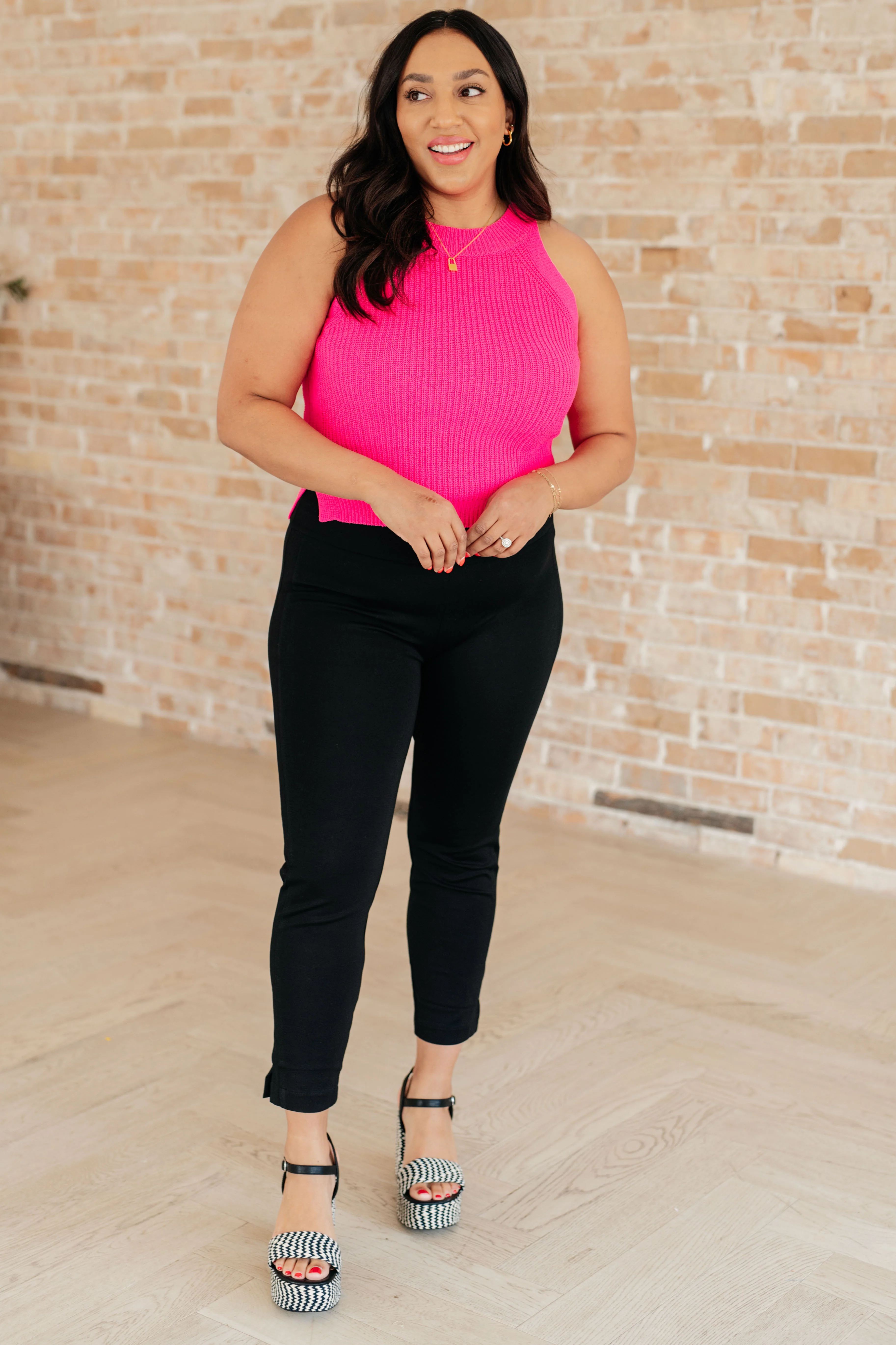 Previous Engagement Halter Neck Sweater Tank in Pink - 2/29/2024 - Image 4
