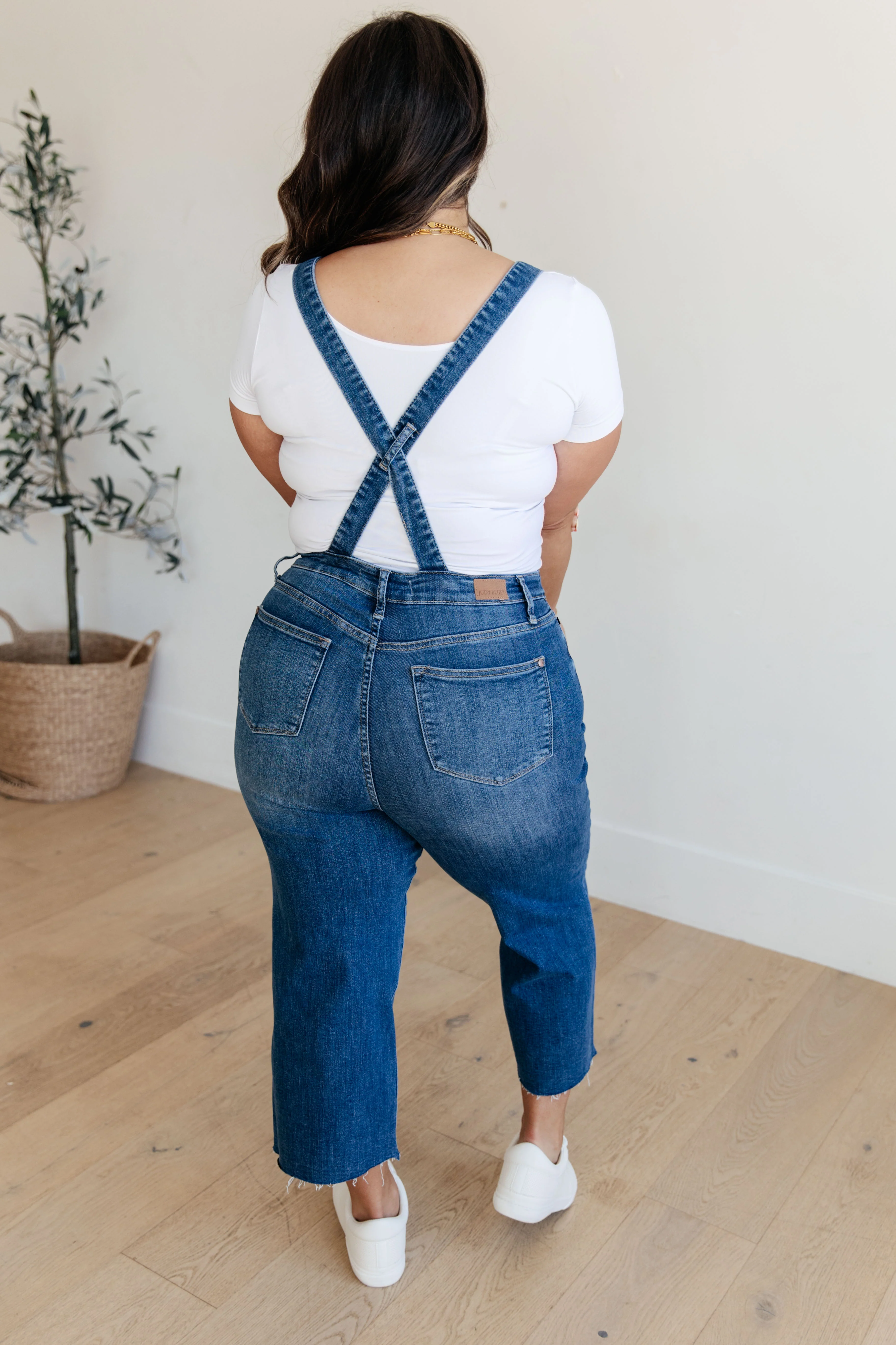 Priscilla High Rise Crop Wide Leg Denim Overalls - 2/21/2024 - Image 8