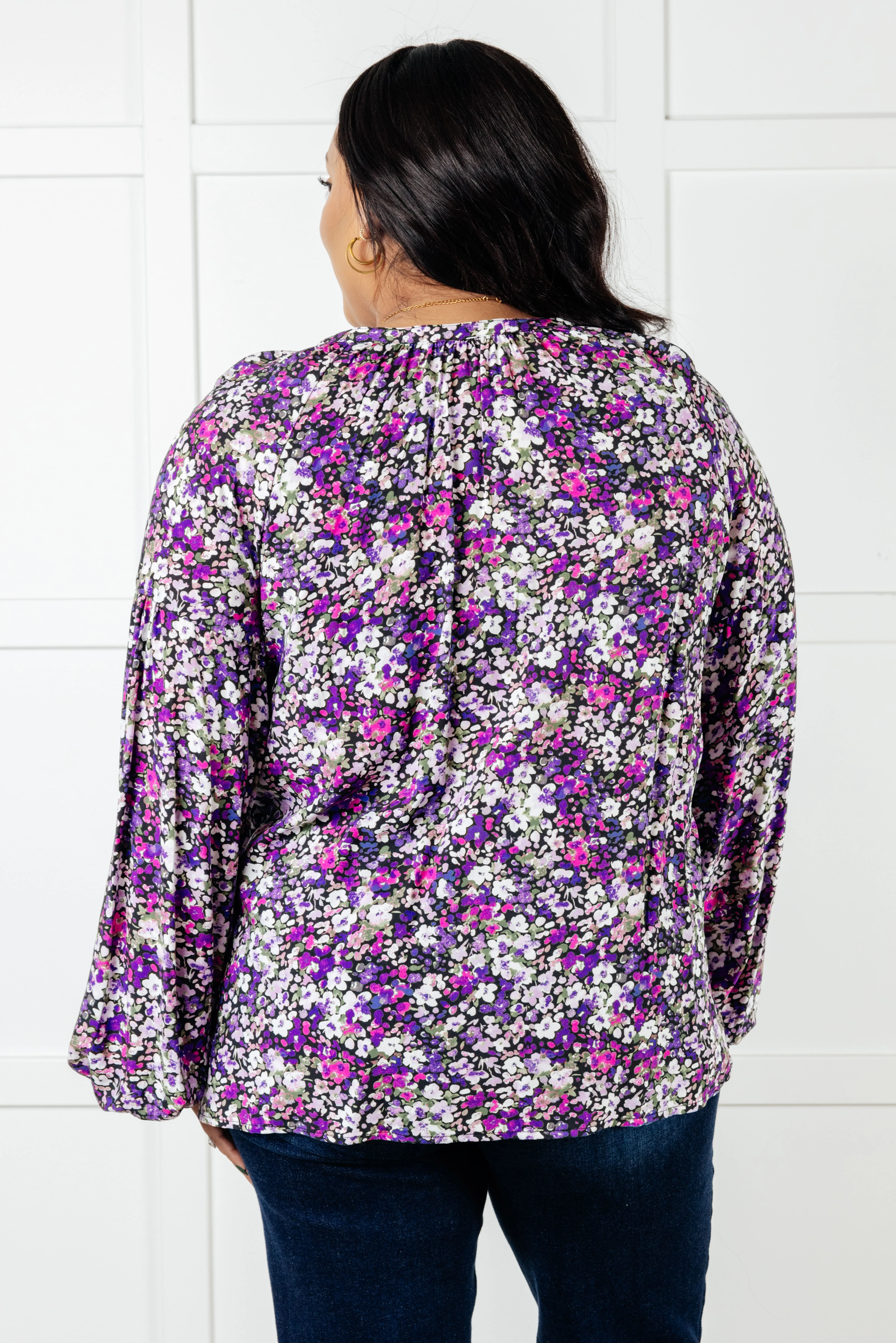 Pulled Together Ditsy Floral Bubble Sleeve Blouse - 12/31/2024 - Image 8