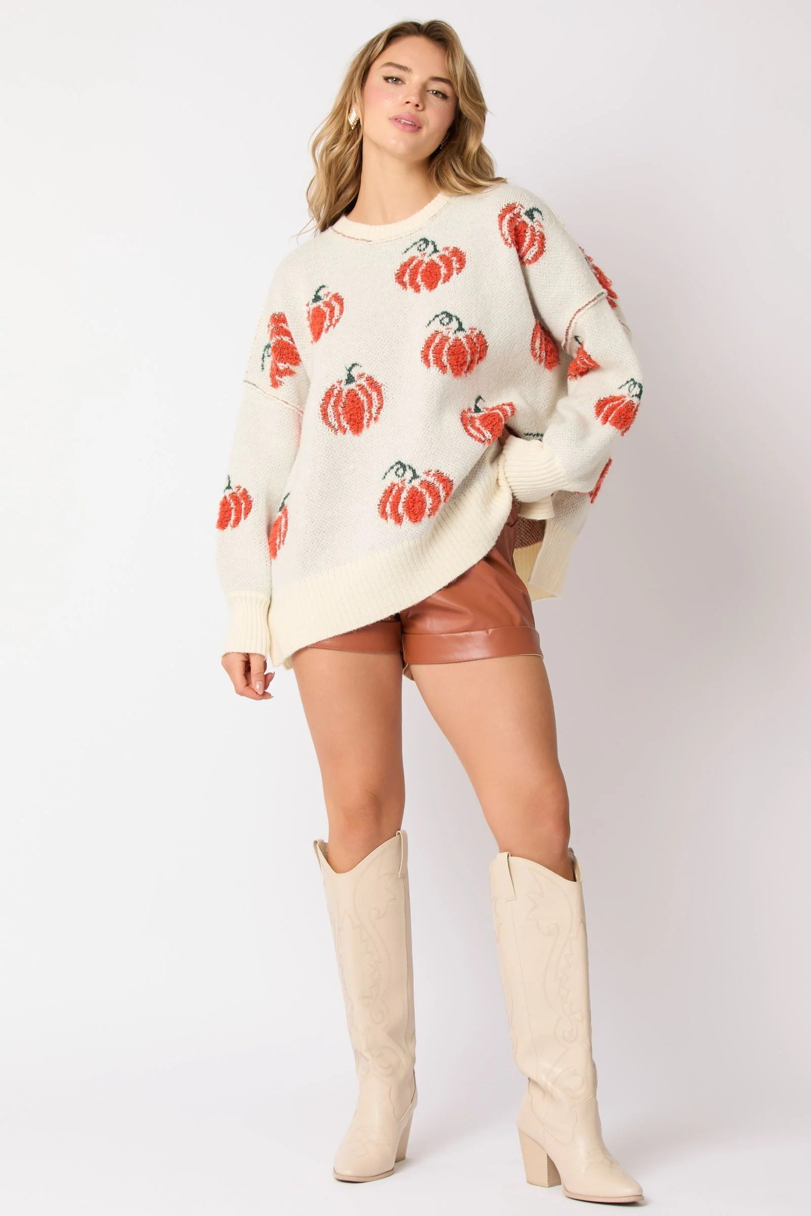 Pumpkin Crewneck Sweater - Image 6
