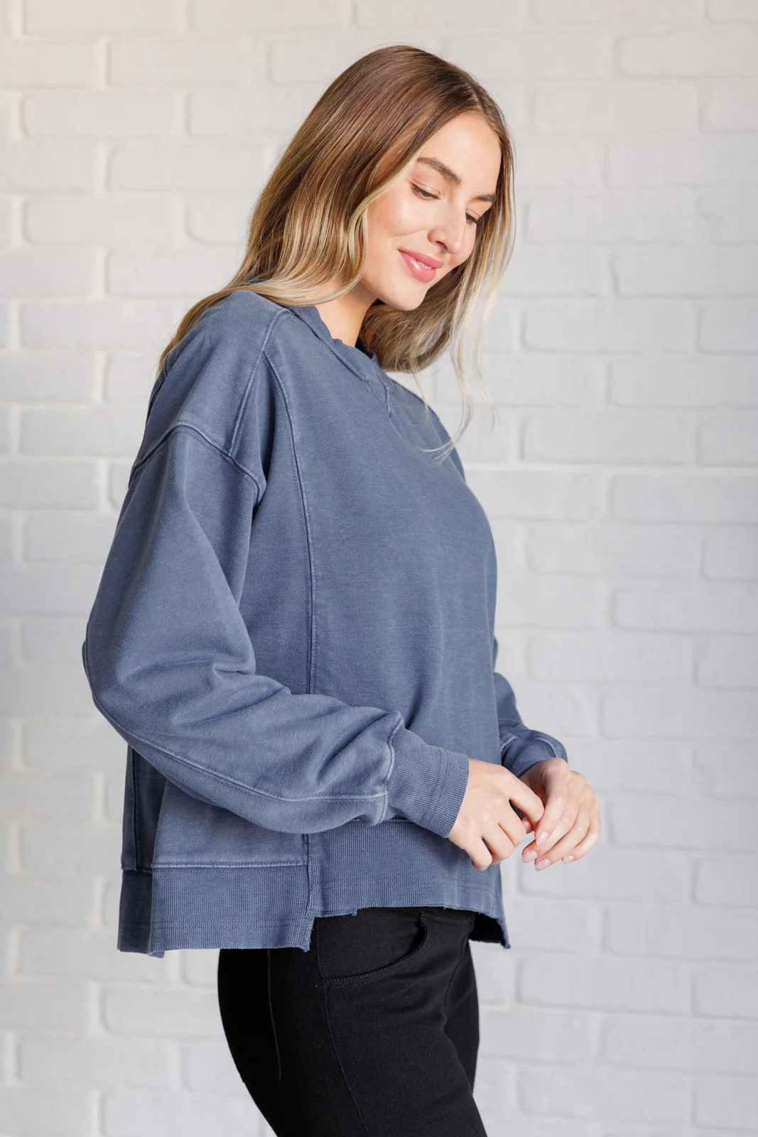 Quick Fix Mineral Wash Crew Neck Pullover in Psychic - 9/19/2024 - Image 6