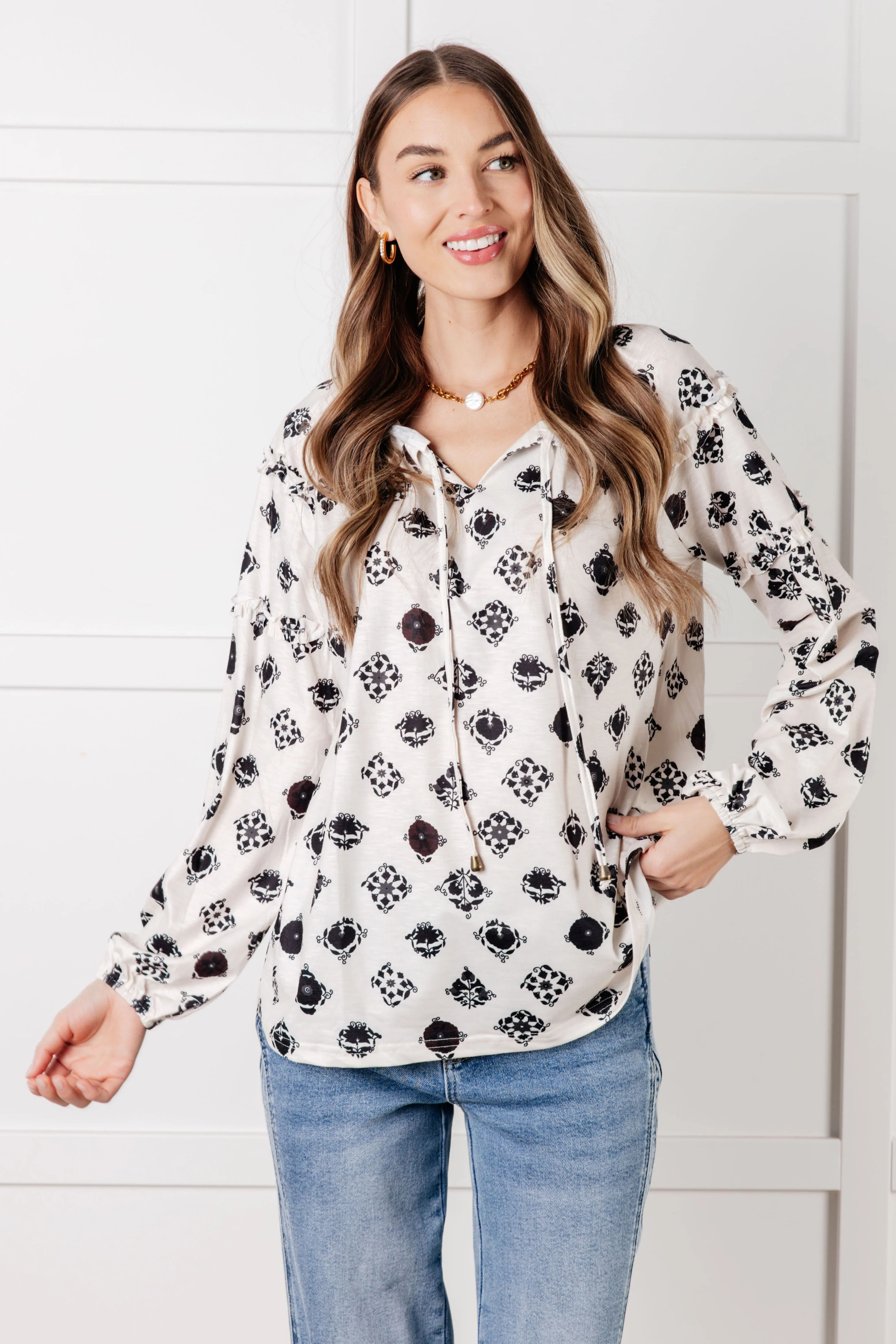 Quick Follow Up Floral Tile Blouse - 9/4/2025 - Image 3