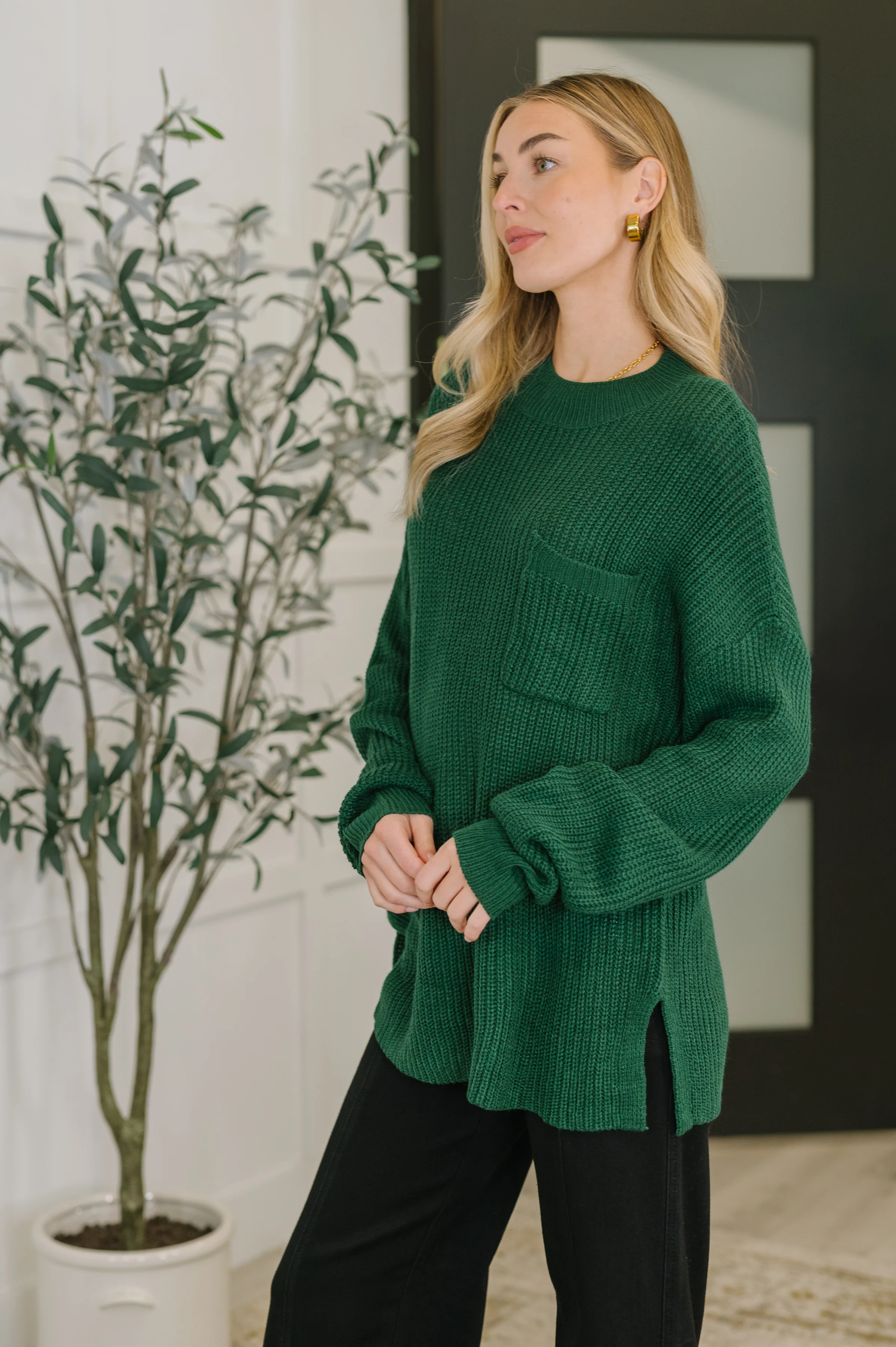 Quick Nap Textured Pullover in Hunter Green - 11/14/2025 - Image 4