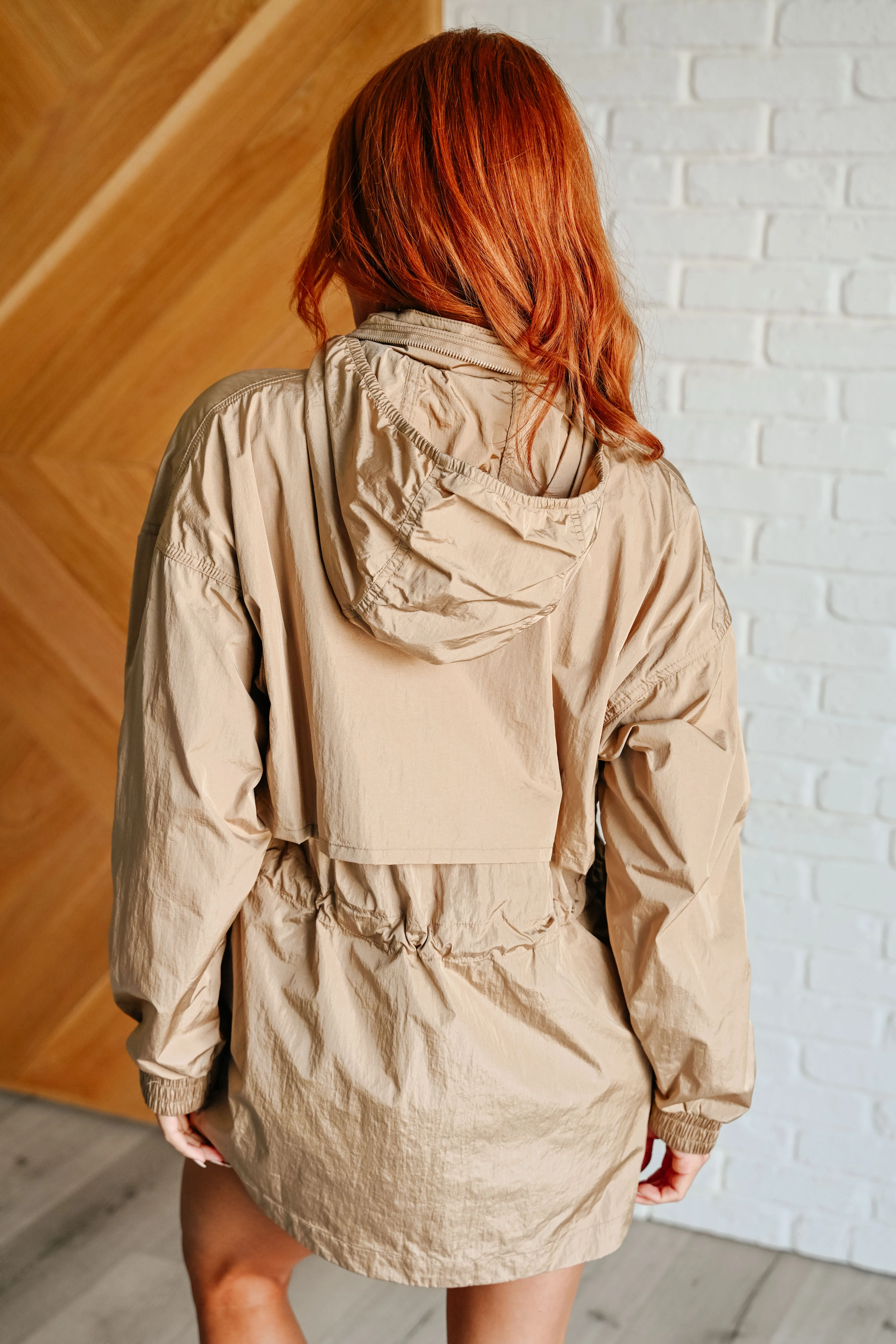 Rain, Rain Go Away Parachute Jacket in Camel - 8/15/2024 - Image 8