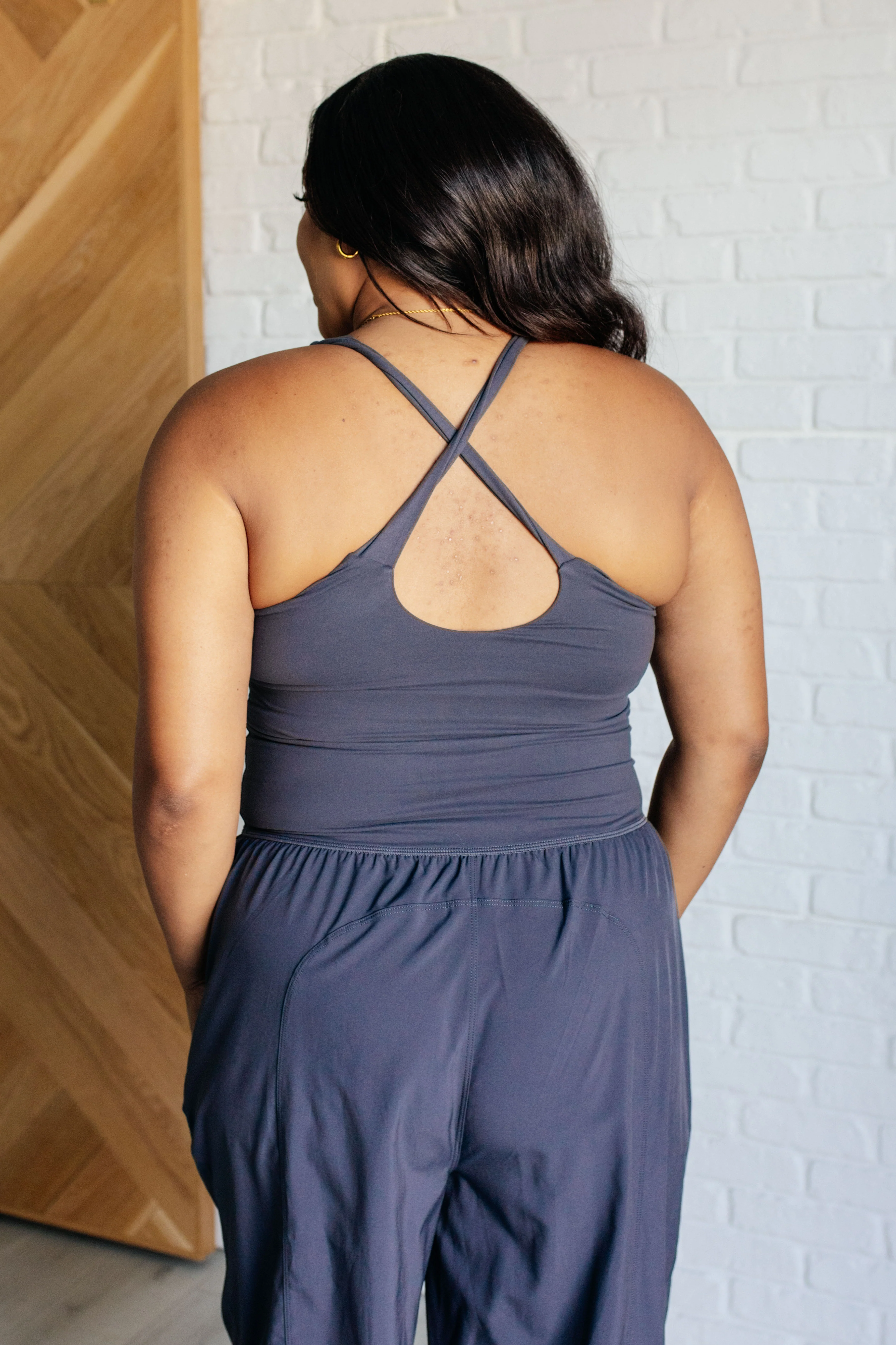 Raising Heart Rate Cutout Jumpsuit in Charcoal - 10/17/2024 - Image 8