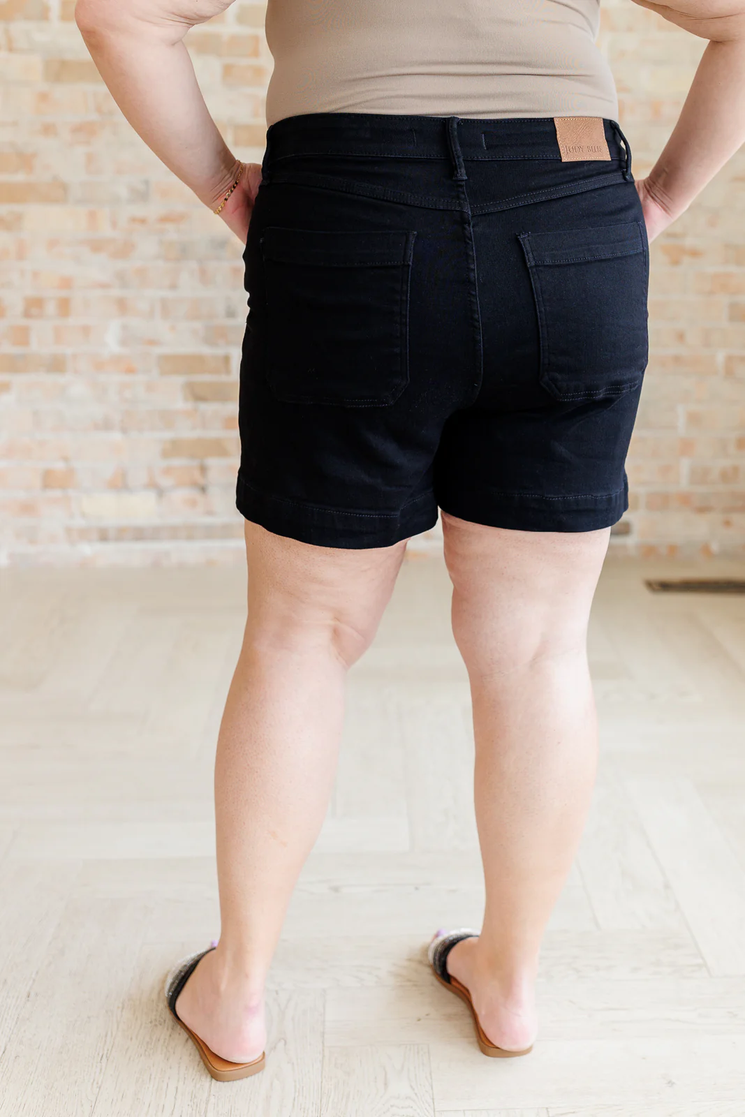 Reagan High Rise Button Fly Trouser Shorts - 5/1/2025 - Image 8