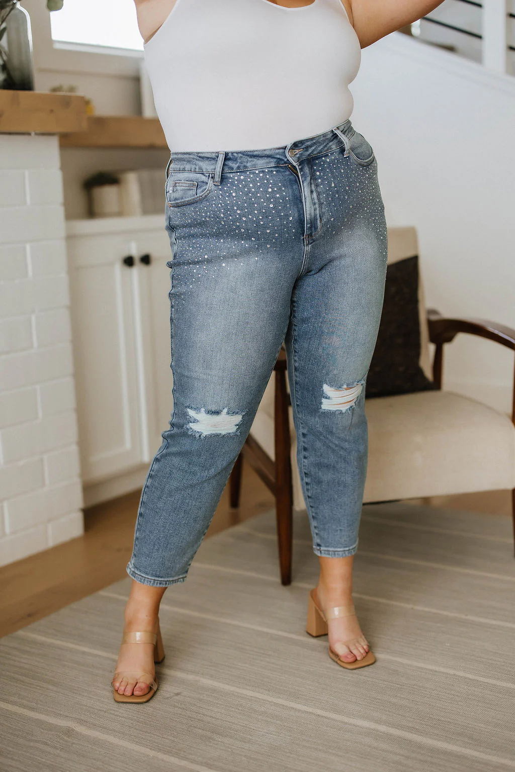 Reese Rhinestone Slim Fit Jeans - 5/25/2023 - Image 27
