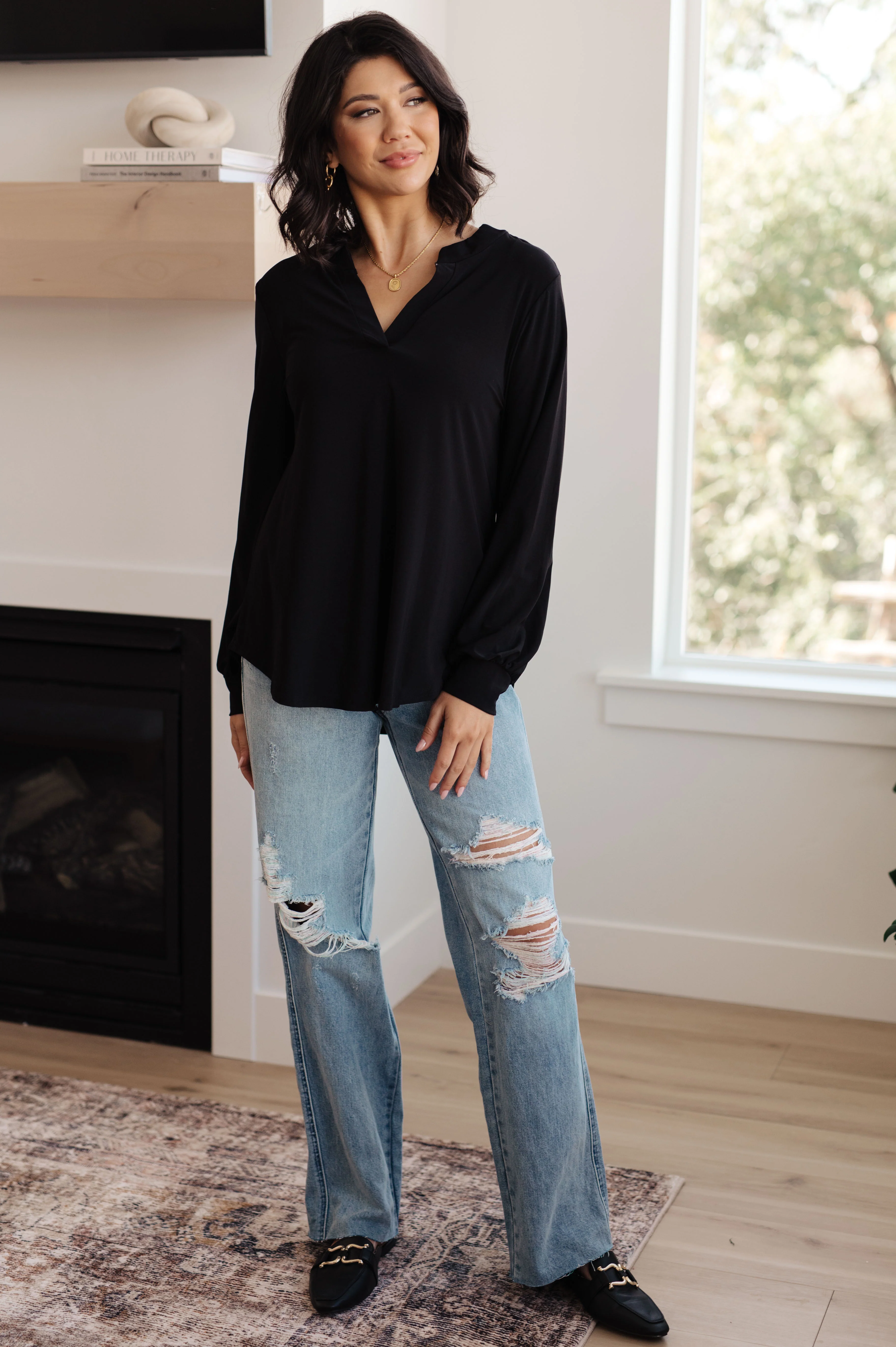 Relatively Relatable V-Neck Top - 11/21/2023 - Image 3