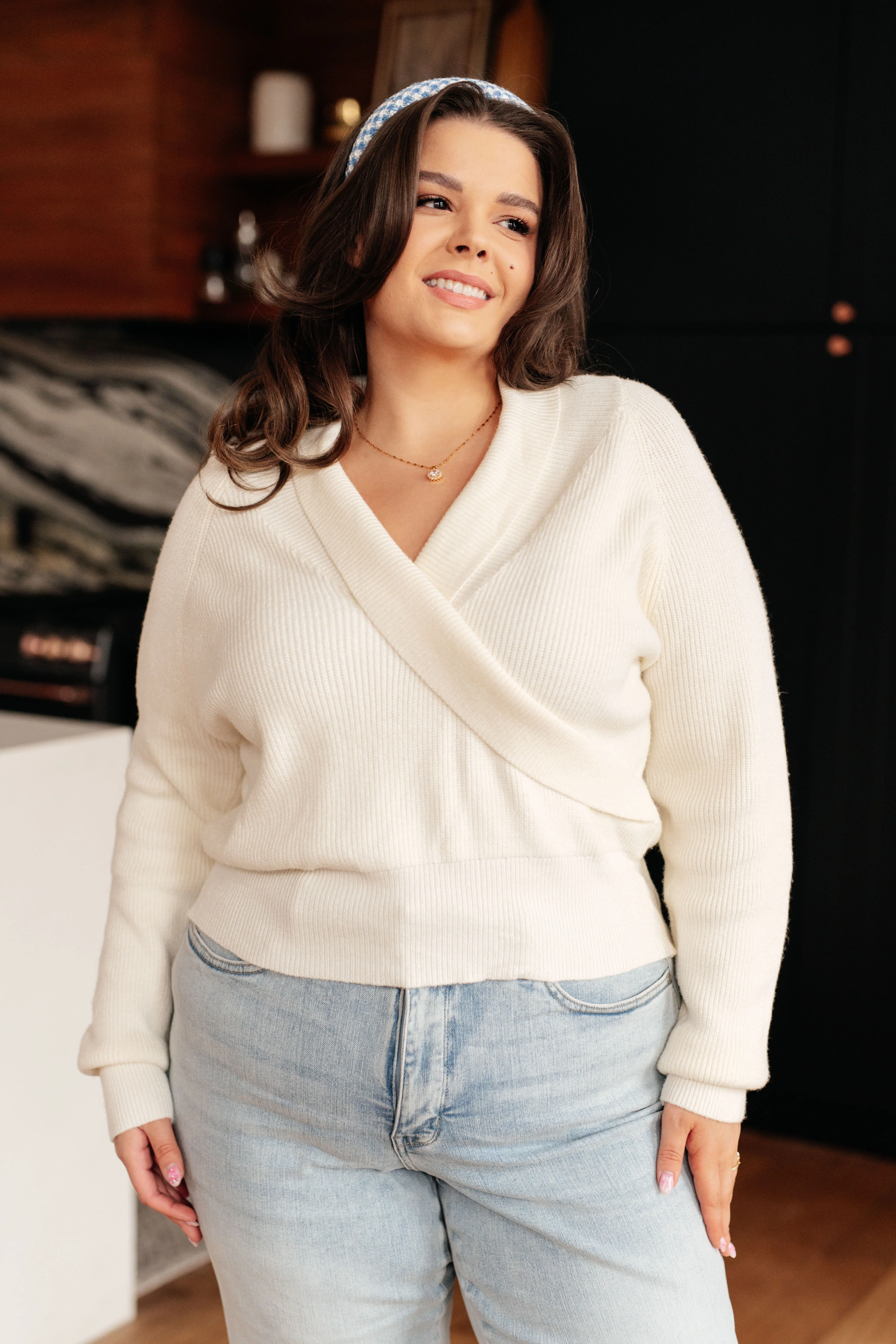 Requisite Request Surplice Crop Sweater - 10/6/2025 - Image 3