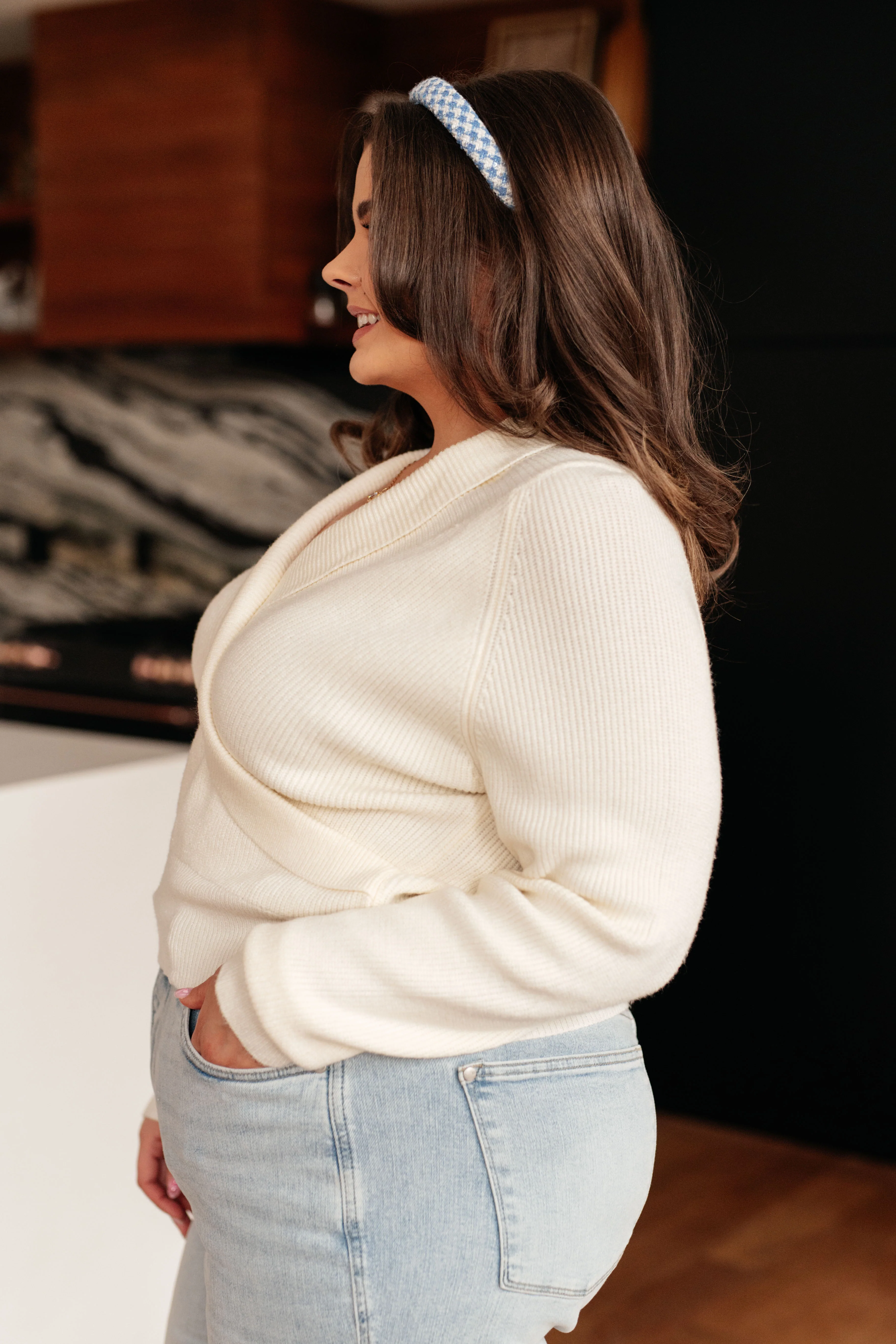 Requisite Request Surplice Crop Sweater - 10/6/2025 - Image 8