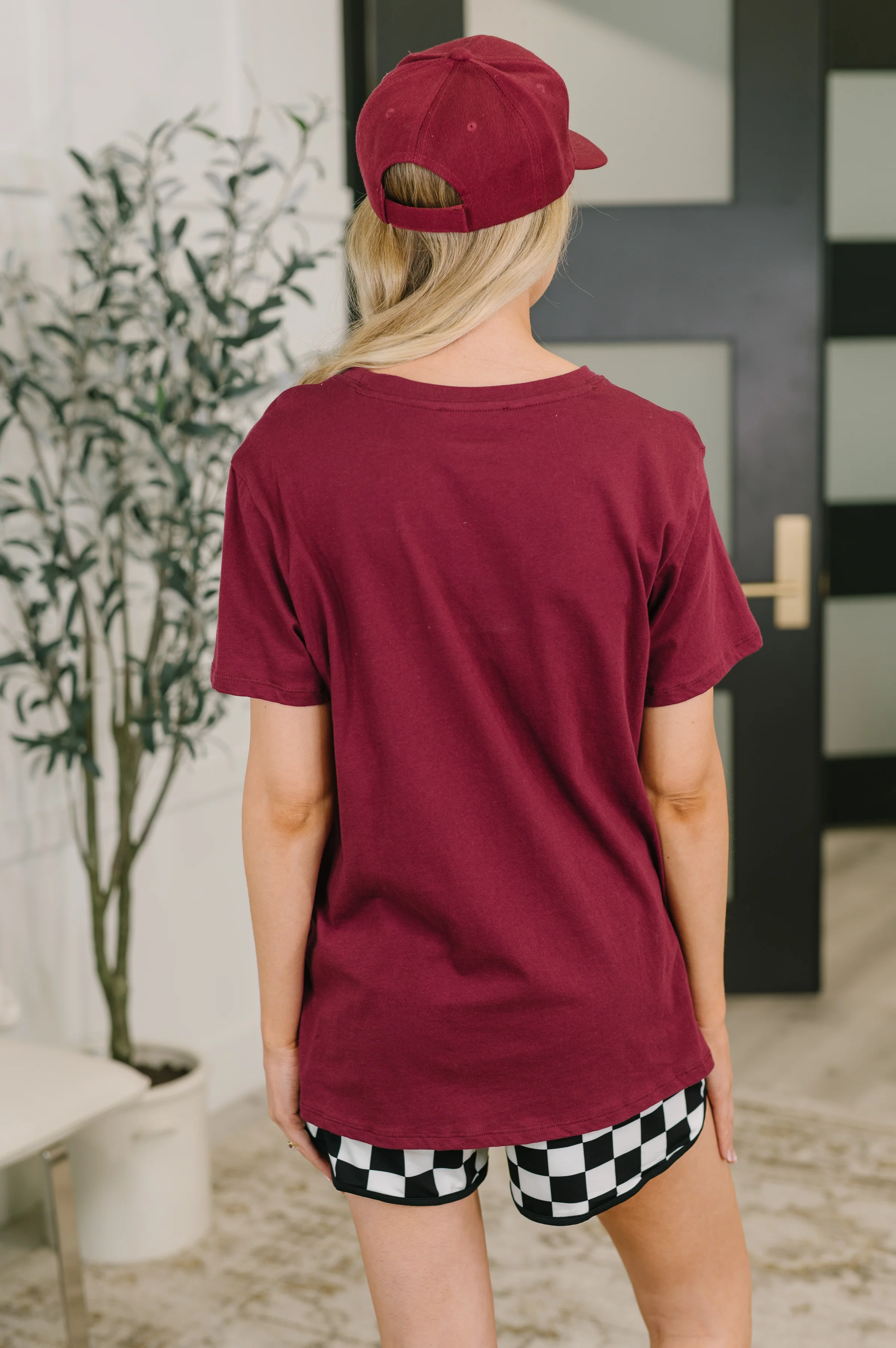 Rest Assured Basic Relaxed Tee in Cabernet - 6/17/2026 - Image 5