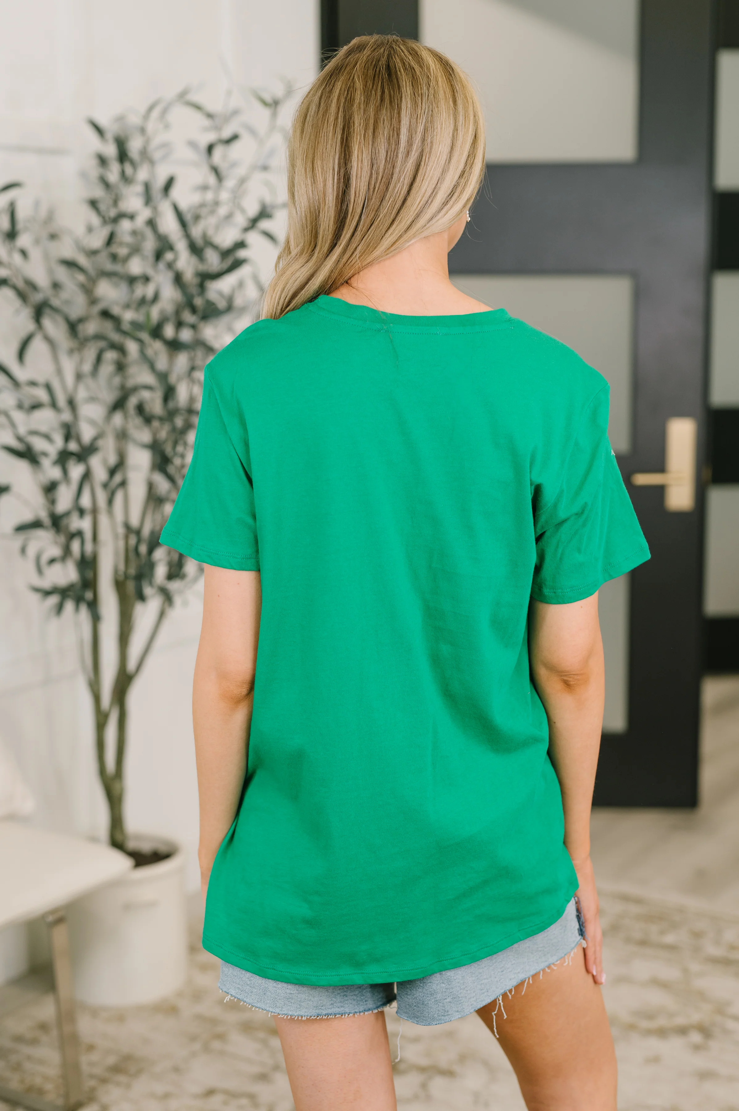 Rest Assured Basic Relaxed Tee in Kelly Green - 6/17/2026 - Image 5