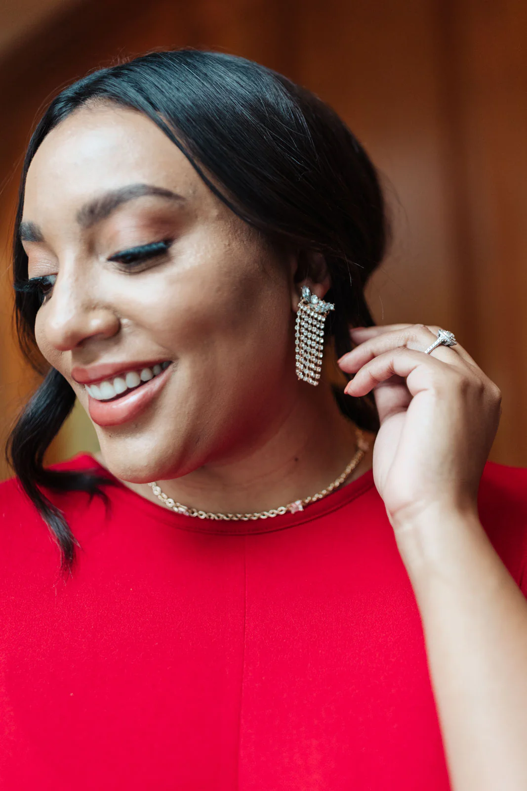 Rhinestone Fringe Earrings - 11/18/2021 - Image 3