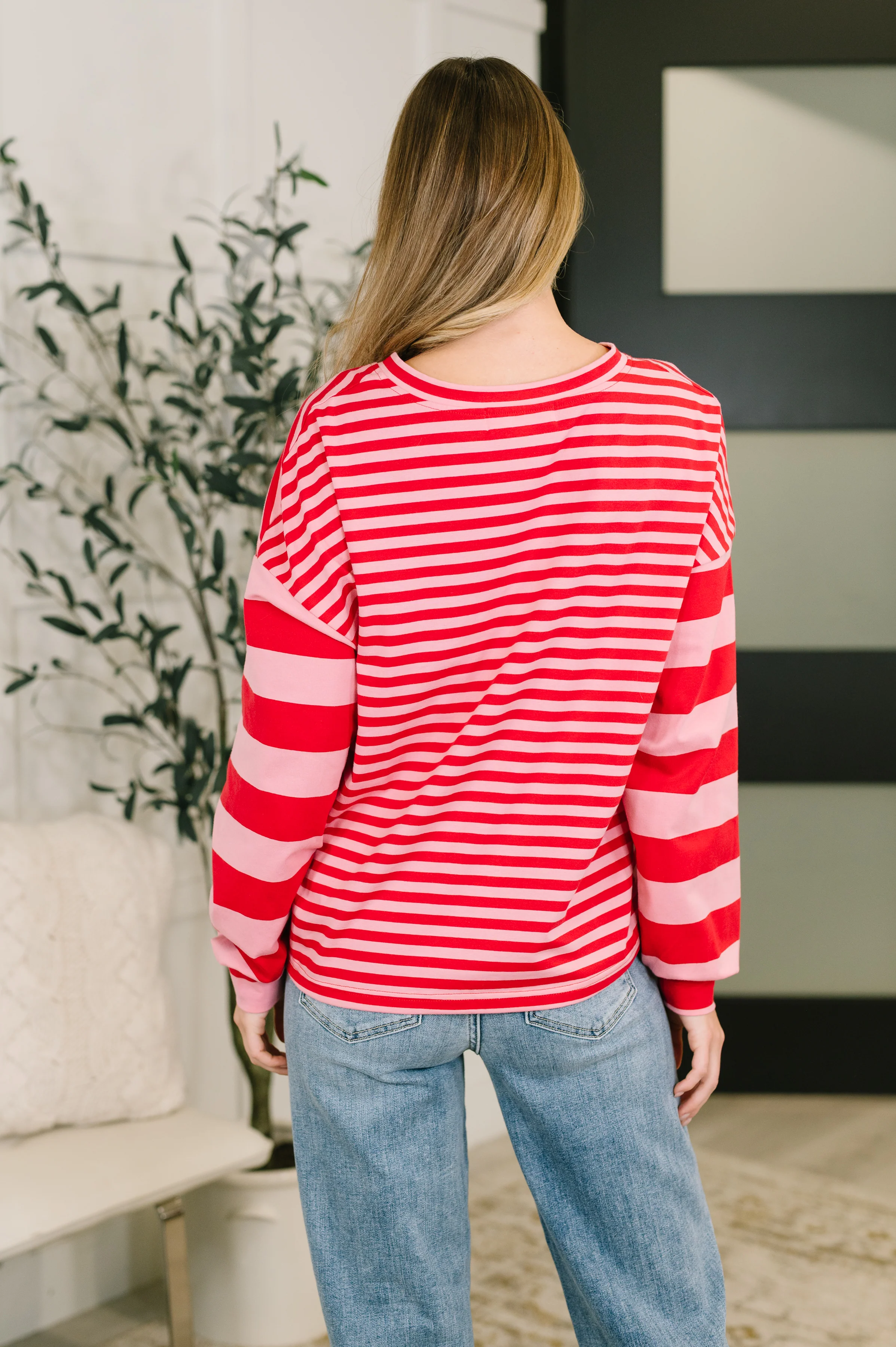 Rhythm & Rows V-Neck Drop Shoulder Pullover - 1/20/2026 - Image 5