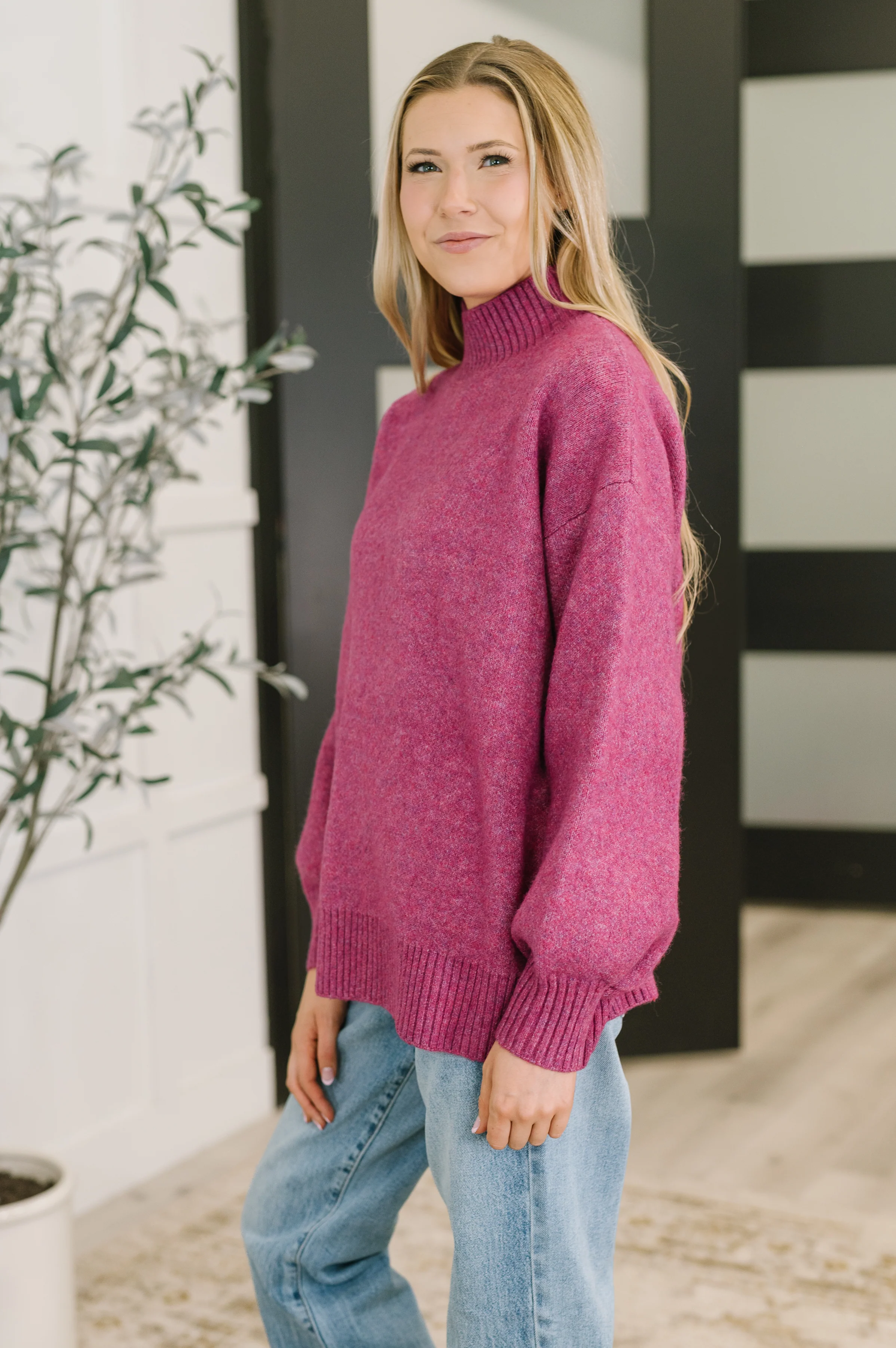 Right to the Core High Neck Pullover in Light Plum - 11/21/2025 - Image 4