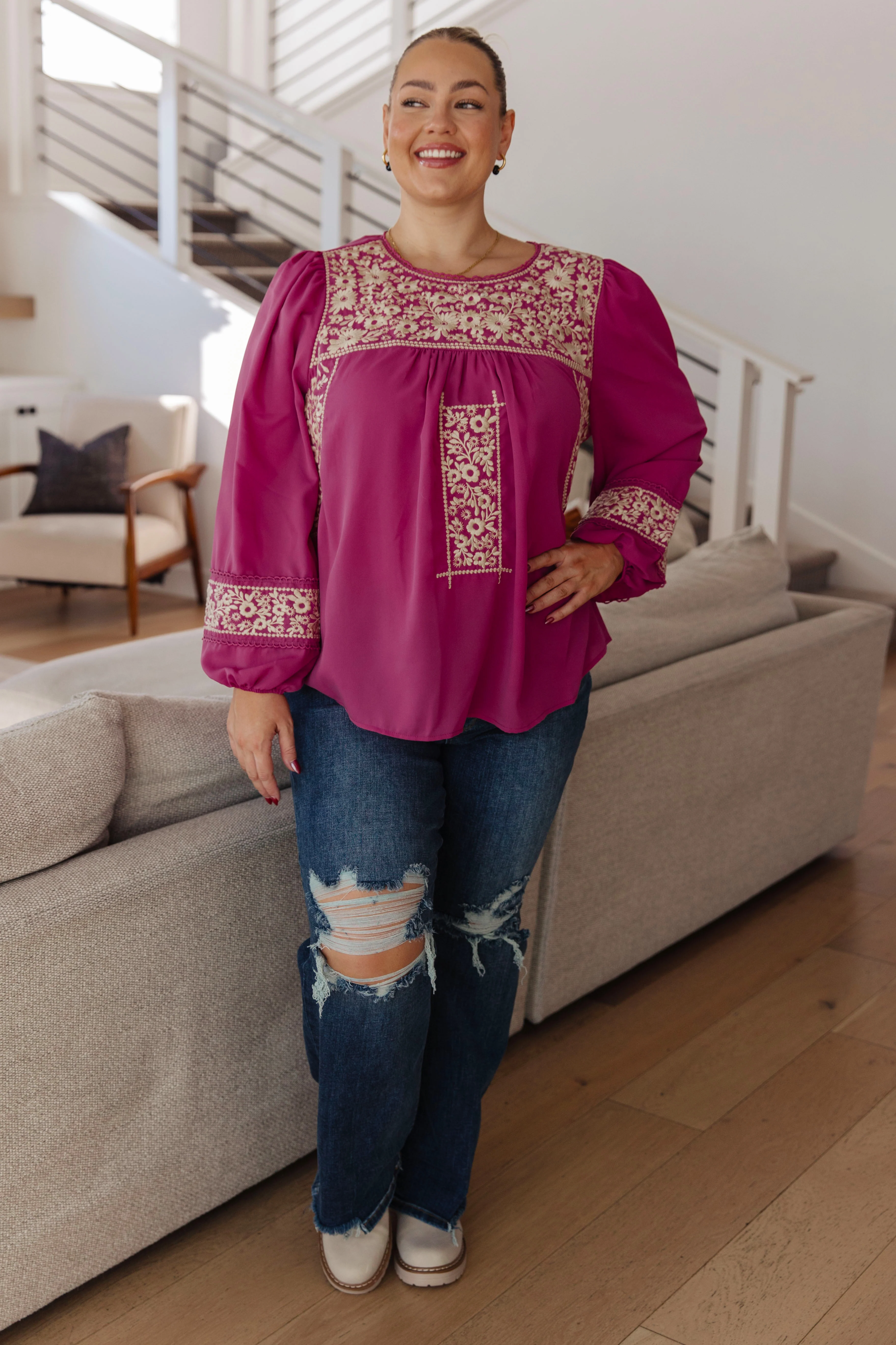 Rodeo Queen Embroidered Blouse - 1/8/2026 - Image 4