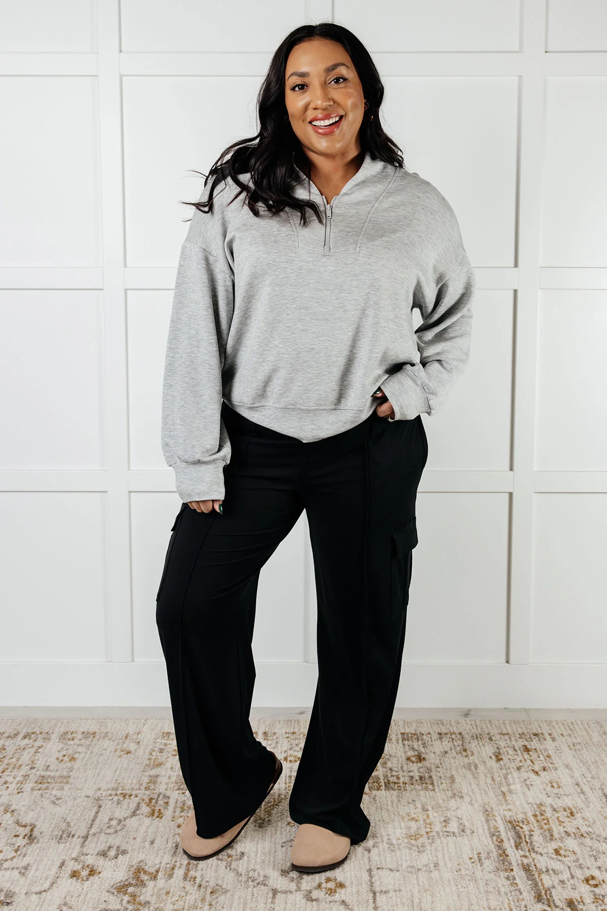 Rogue Runner Half Zip Jacket in Heather Grey - 1/2/2025 - Image 3