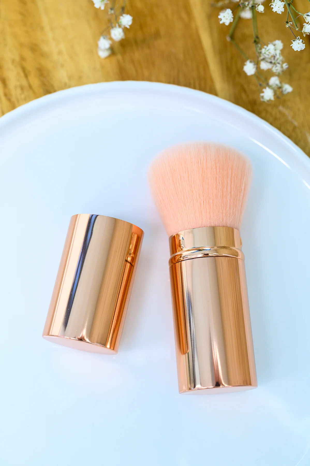 Rose Gold and Pink Telescopic Powder Brush - 6/12/2026 - Image 3