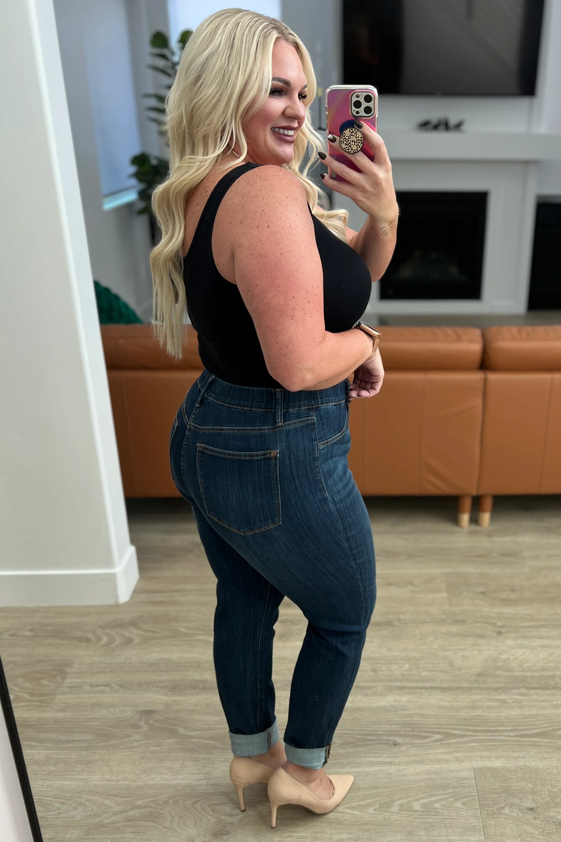 Rowena High Rise Pull On Double Cuff Slim Jeans - 10/18/2023 - Image 14