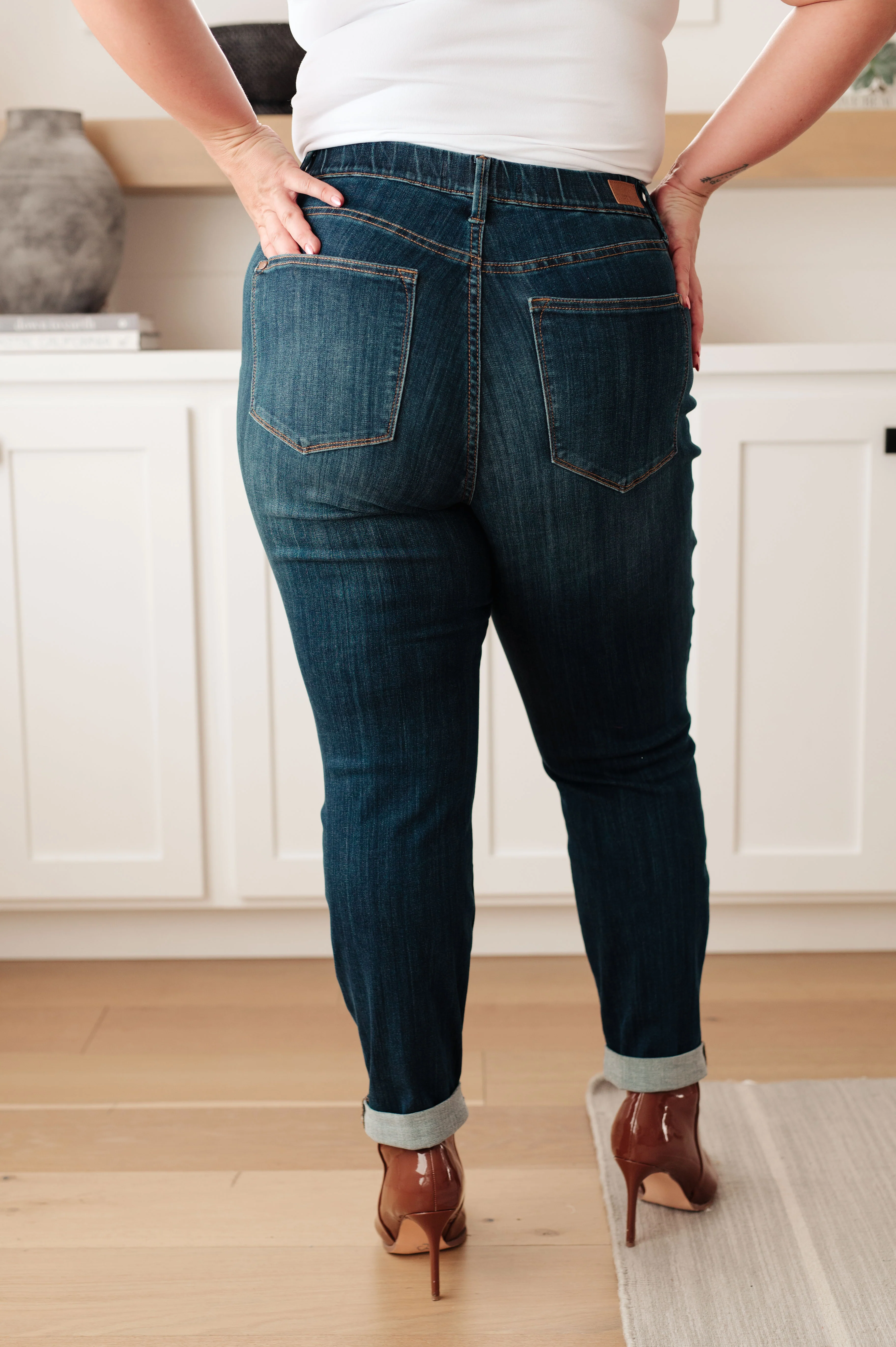 Rowena High Rise Pull On Double Cuff Slim Jeans - 10/18/2023 - Image 7