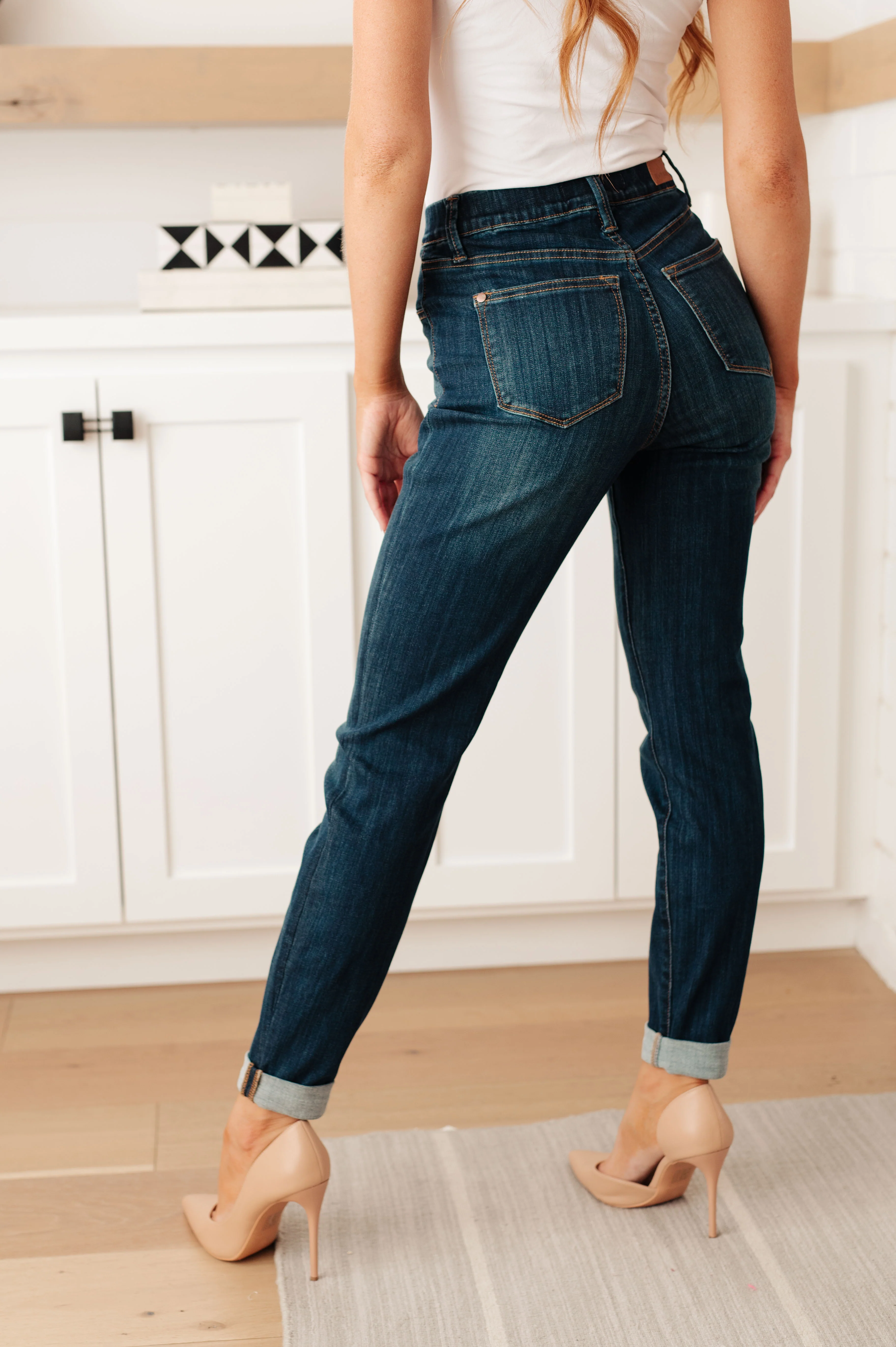 Rowena High Rise Pull On Double Cuff Slim Jeans - 10/18/2023 - Image 8