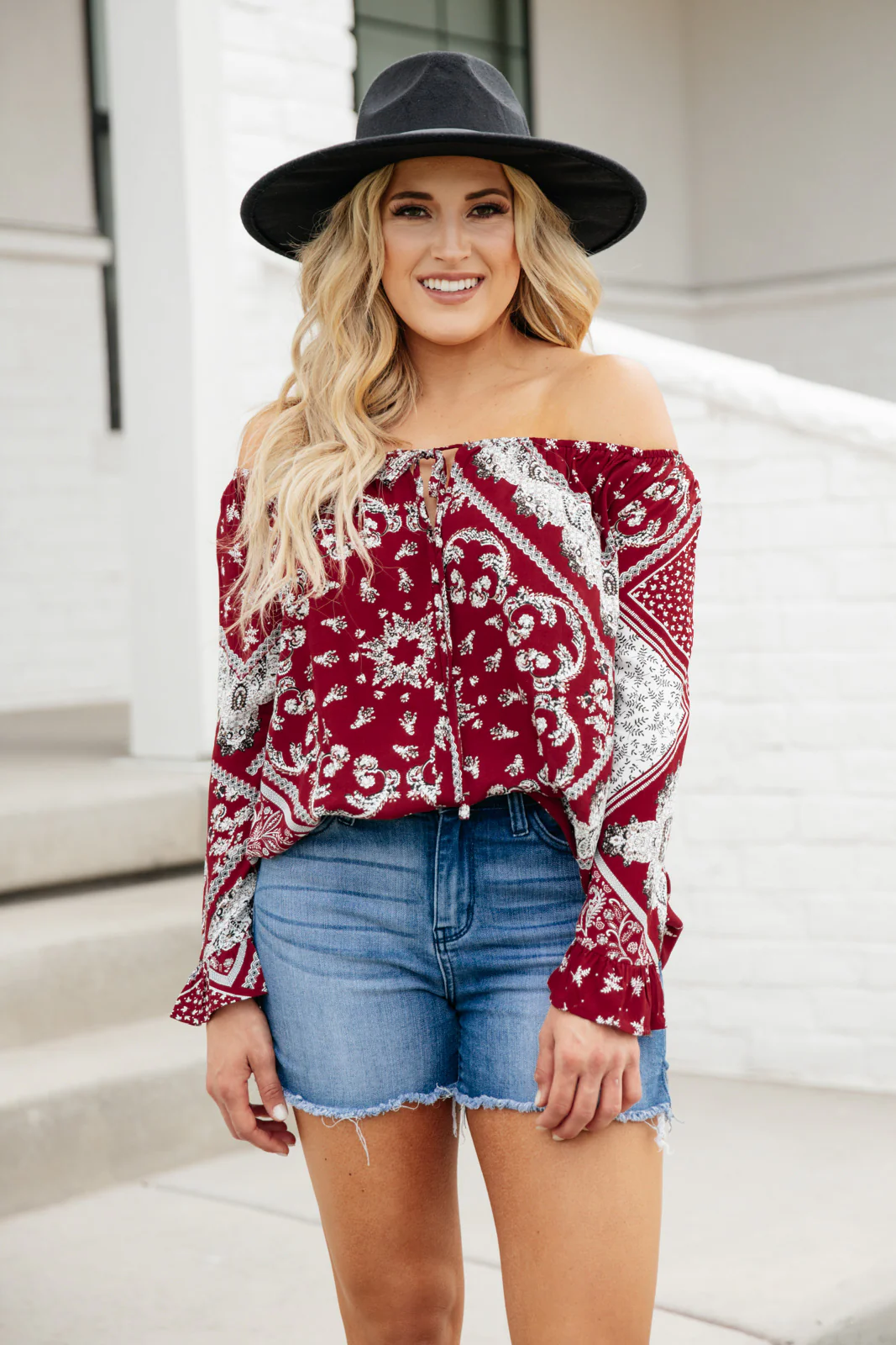 Runaway Top in Burgundy - 8/19/2021