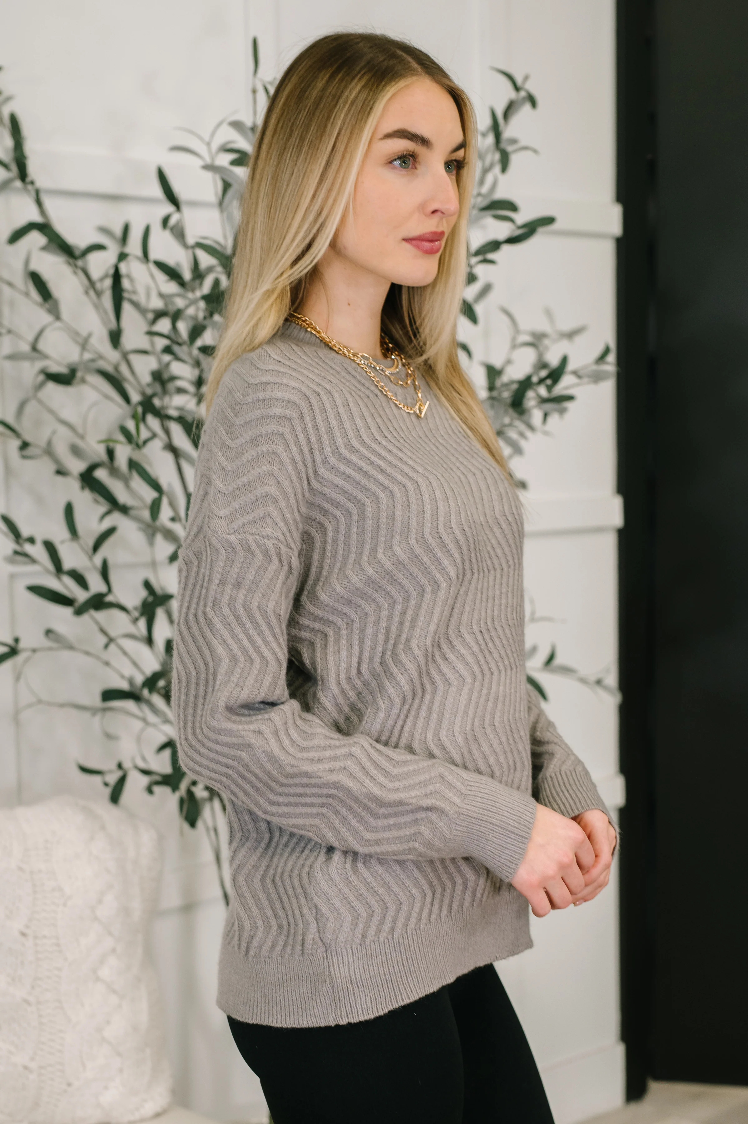 Rush of Joy Textured Long Sleeve Top - 12/19/2025 - Image 4