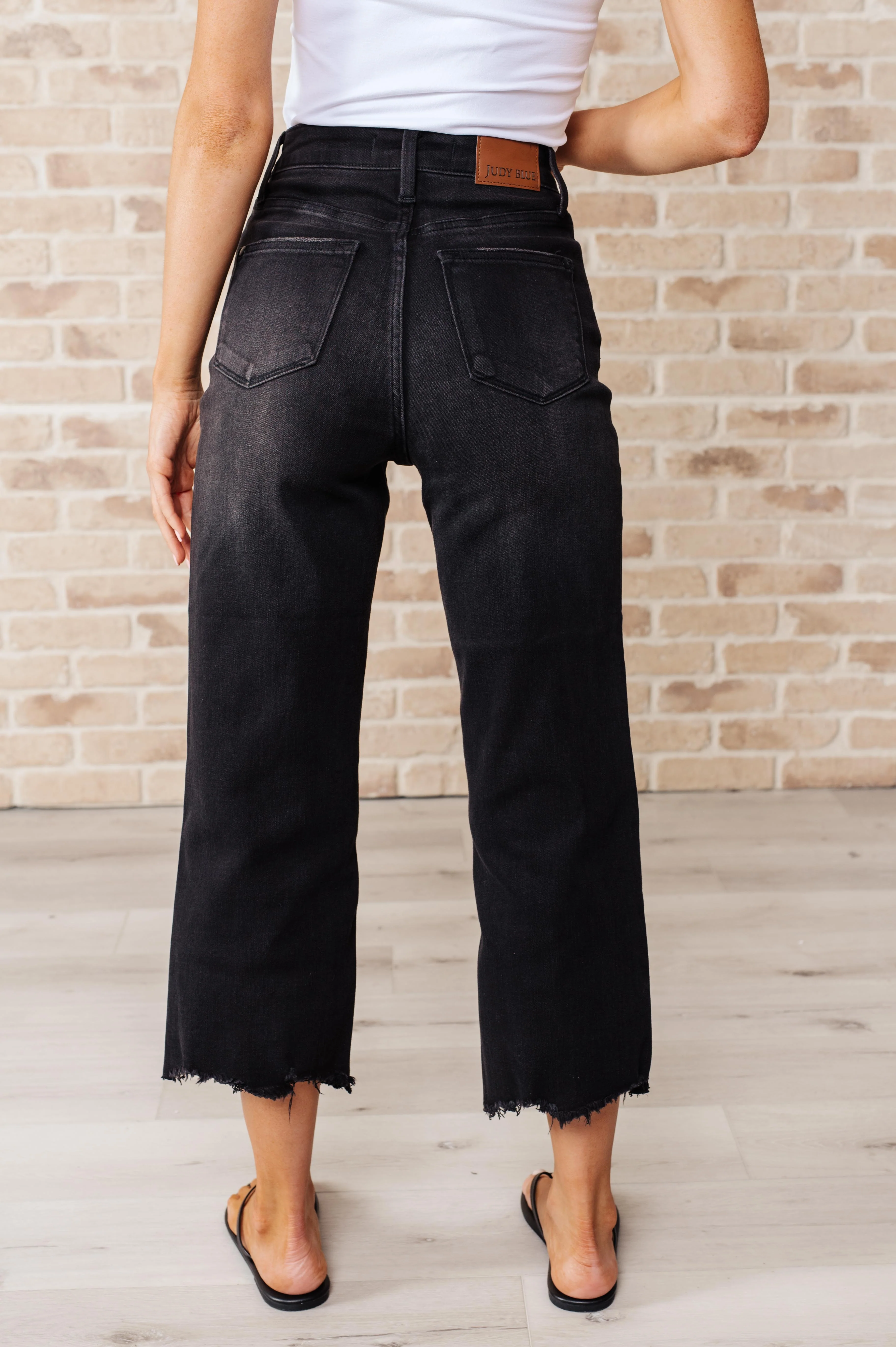 Ryan High Rise Button Fly Wide Leg Crop Jeans - 7/7/2025 - Image 7