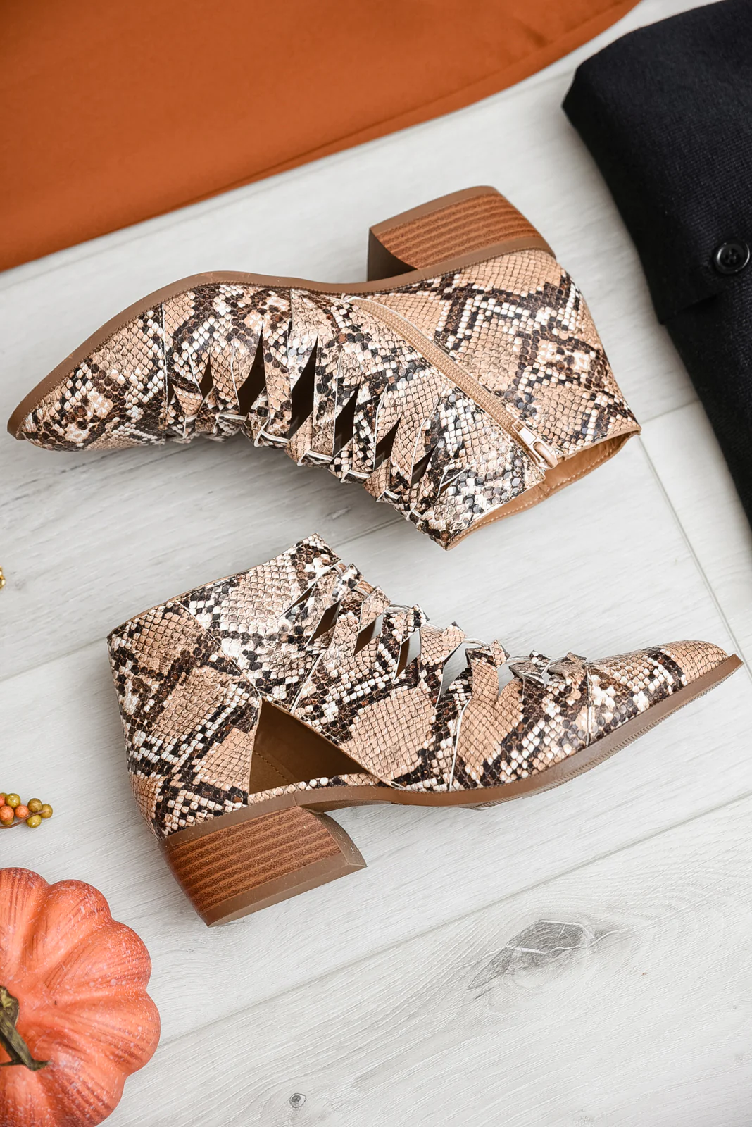 Sadie Ankle Boots In Snakeskin - 8/25/2022 - Image 6