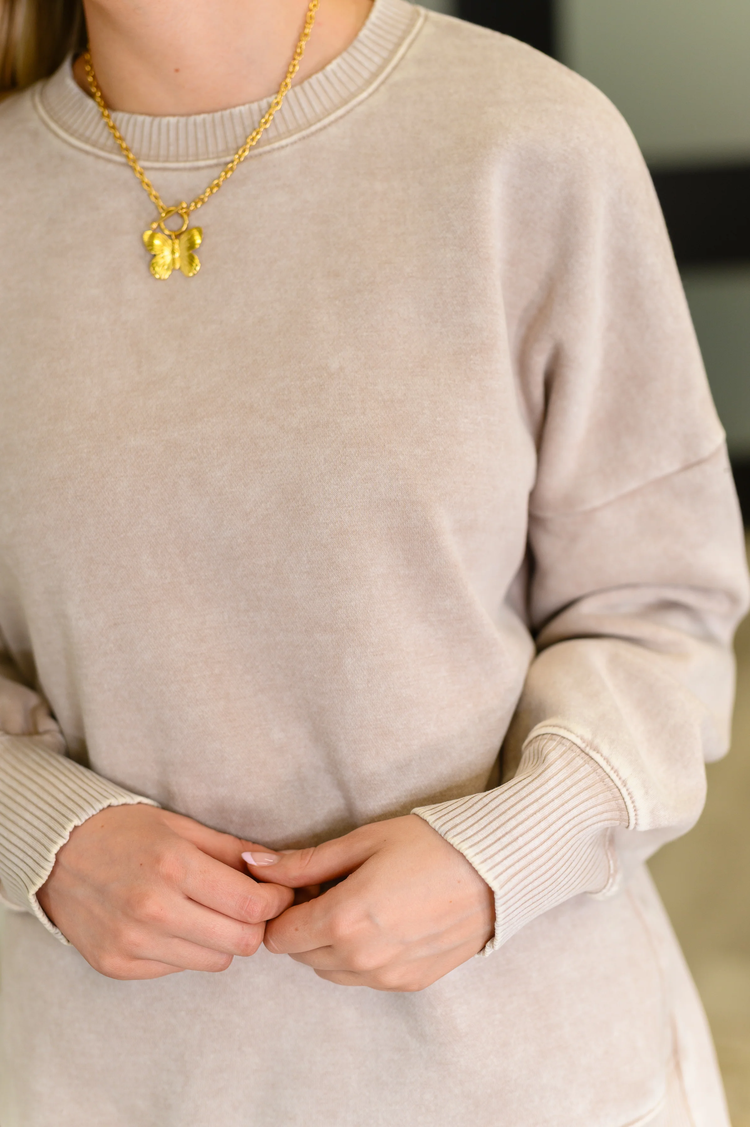Safe and Secure Mineral Wash Pullover in Ash Mocha - 9/3/2025 - Image 2