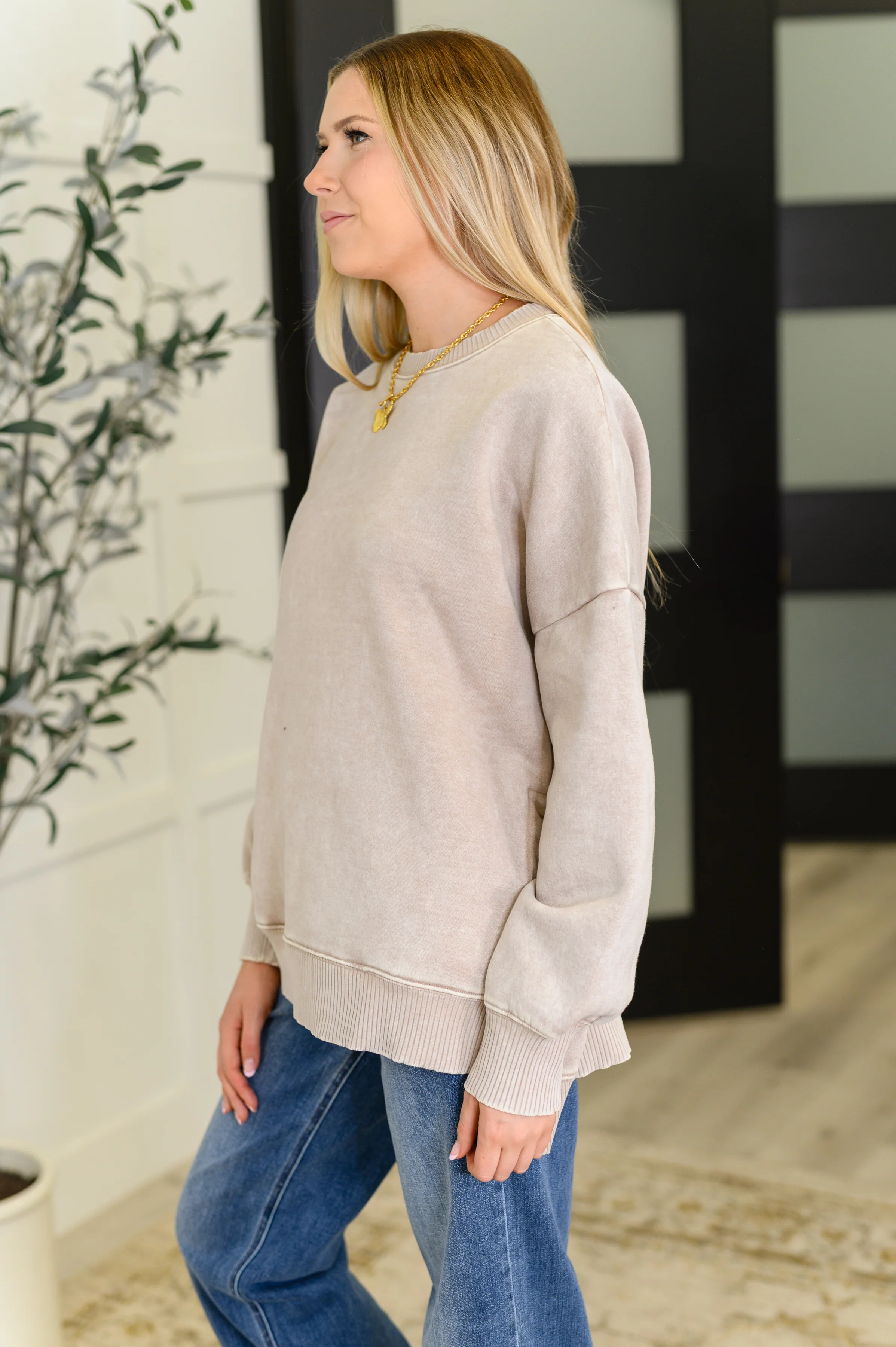 Safe and Secure Mineral Wash Pullover in Ash Mocha - 9/3/2025 - Image 4