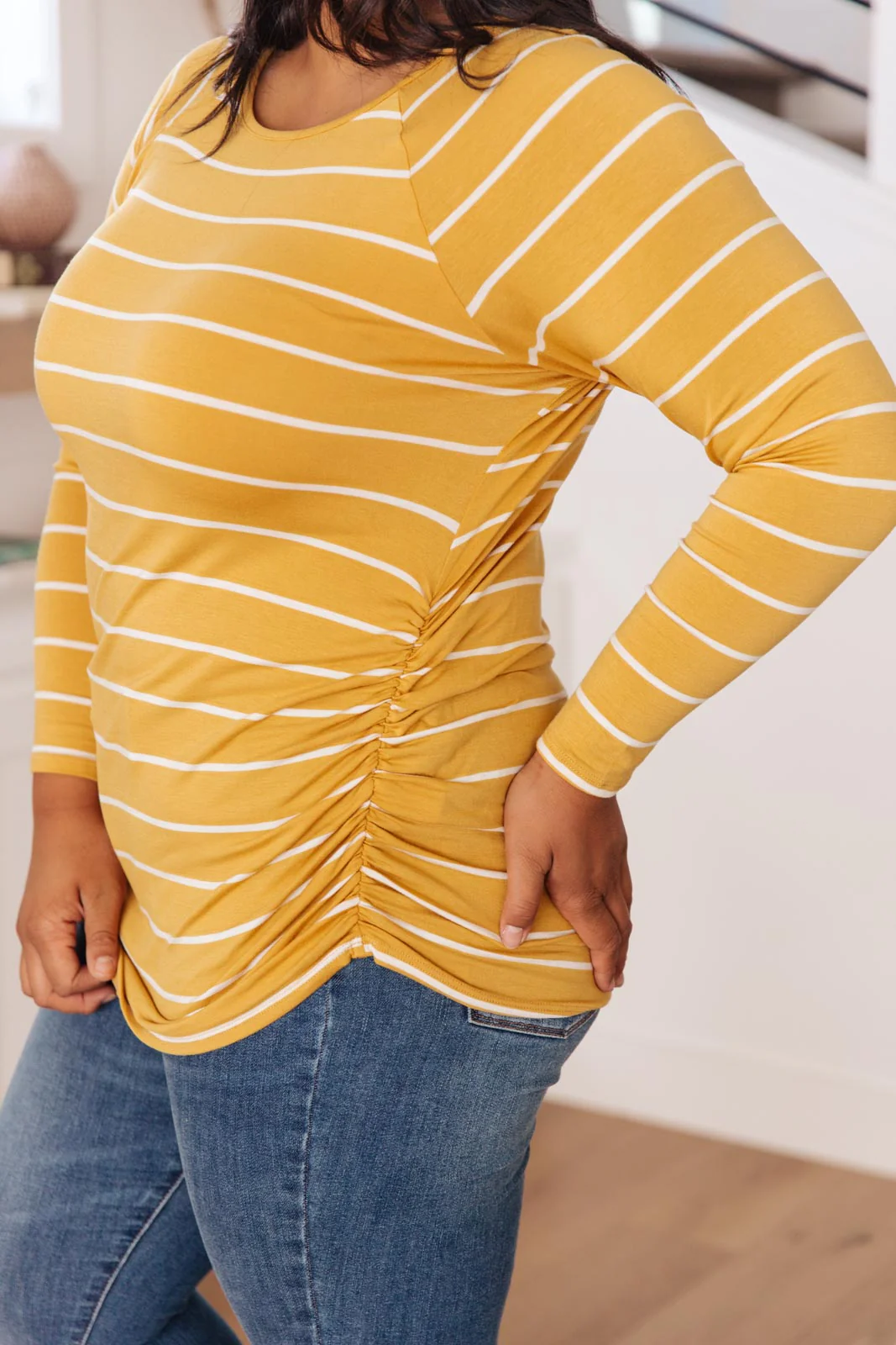 Sailing Stripes Top in Yellow - 8/31/2021 - Image 14