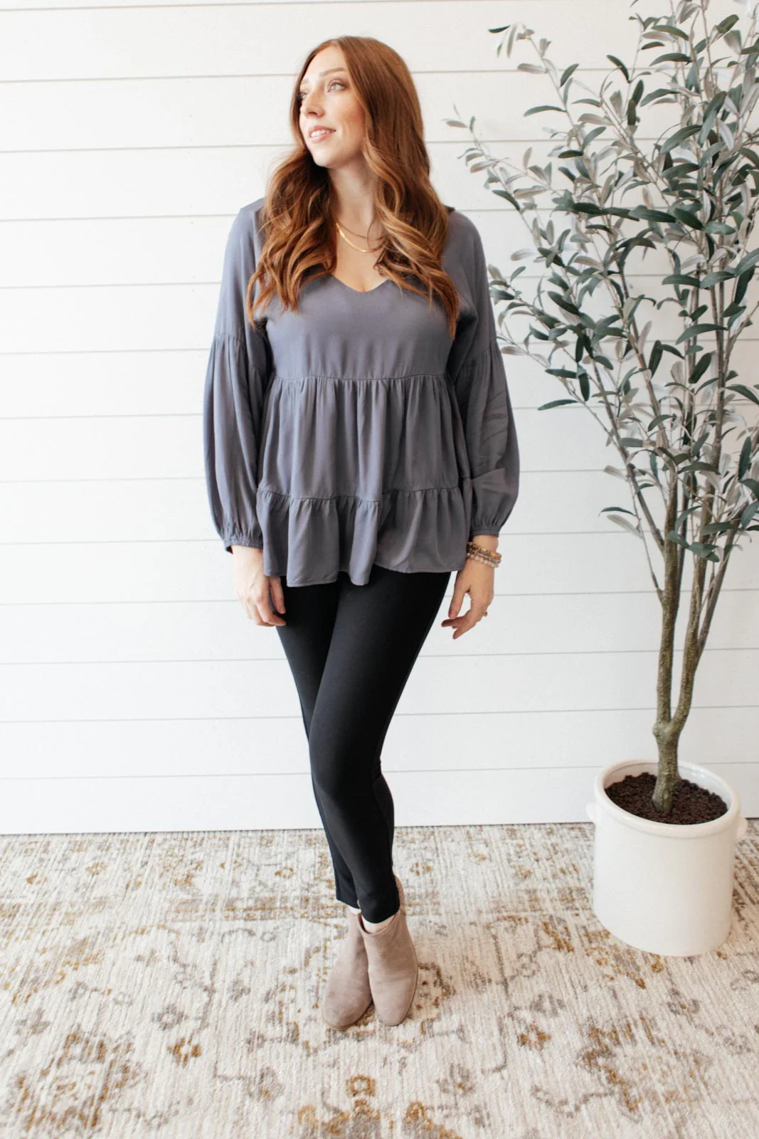 Sassy Swing Top in Charcoal  - 9/30/2021 - Image 8