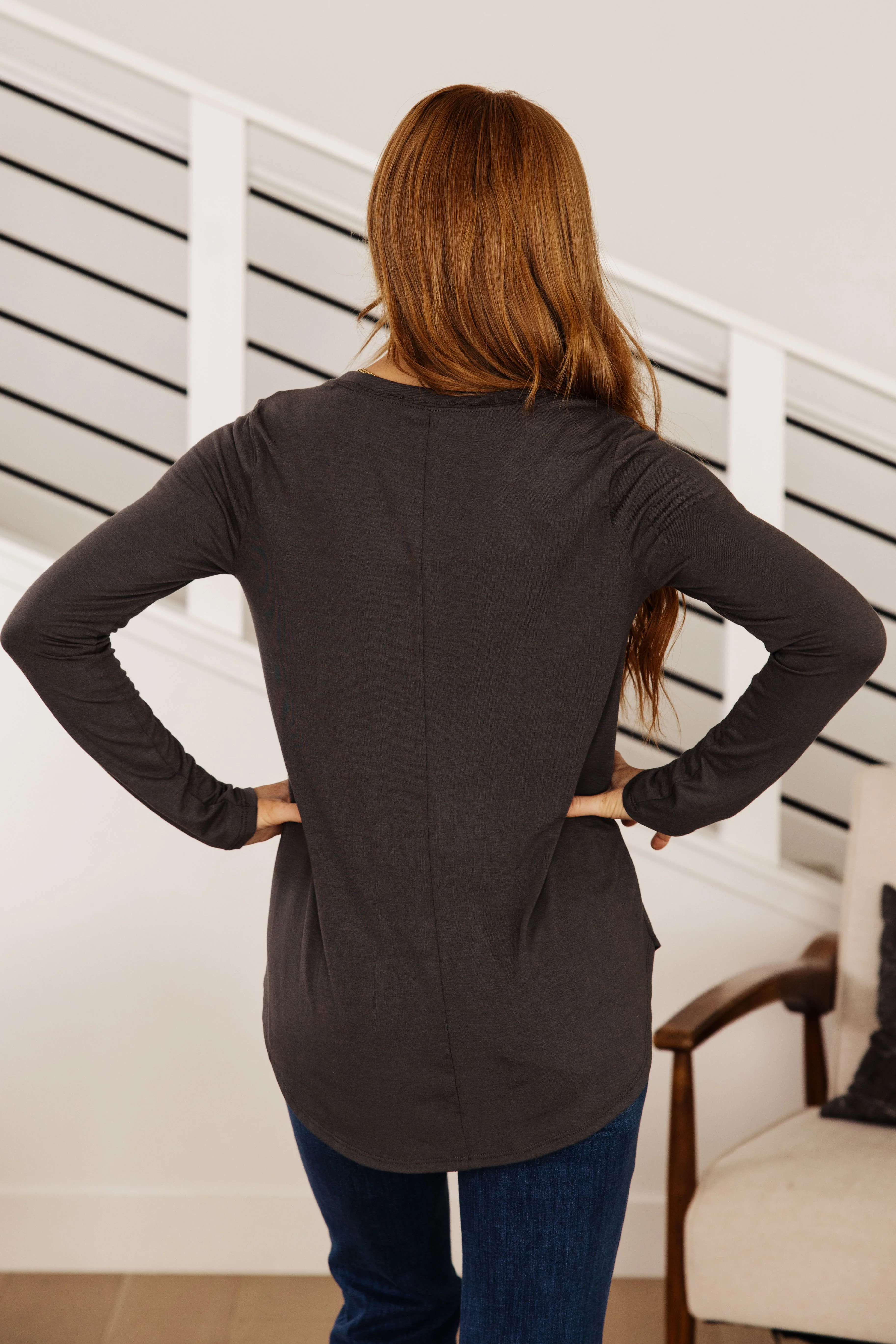 Scoop Me Up Long Sleeve Top in Ash Grey - 10/10/2023 - Image 8